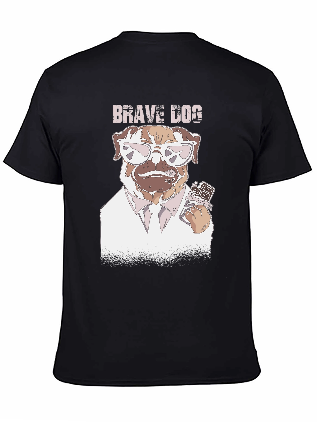 Brave Dog Graphic T-Shirt - Cool Canine Design