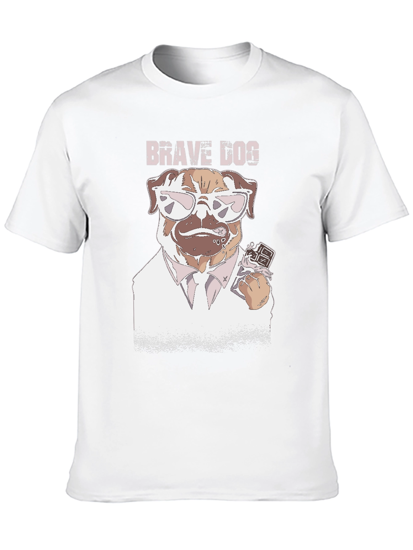 Brave Dog Graphic T-Shirt - Cool Canine Design