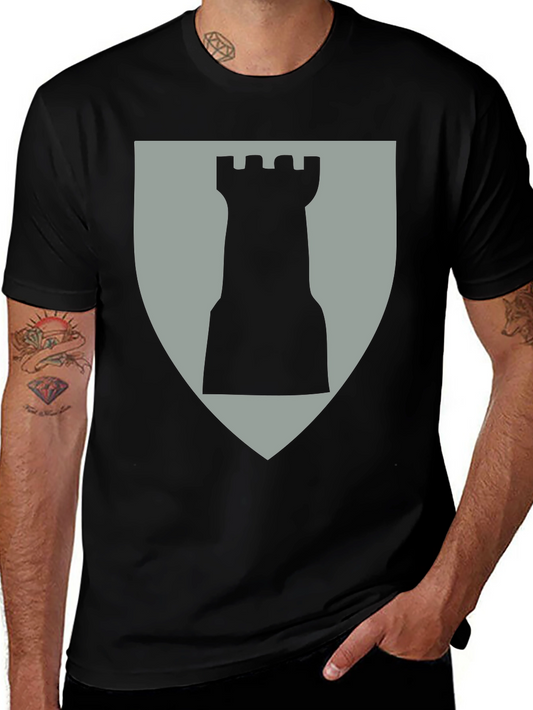 Chess Rook Graphic Tee - Black