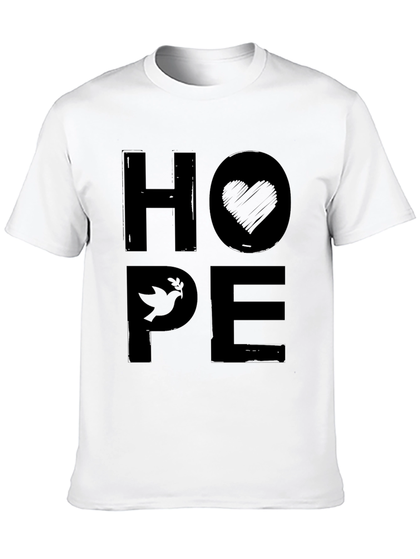 Hope Graphic Print Crew Neck T-Shirt