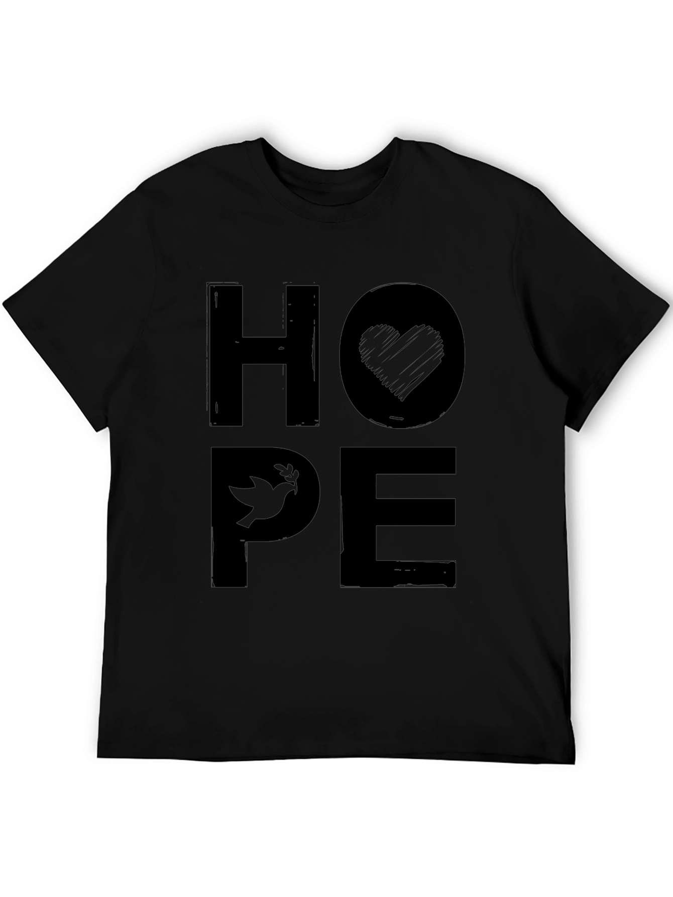 Hope Graphic Print Crew Neck T-Shirt