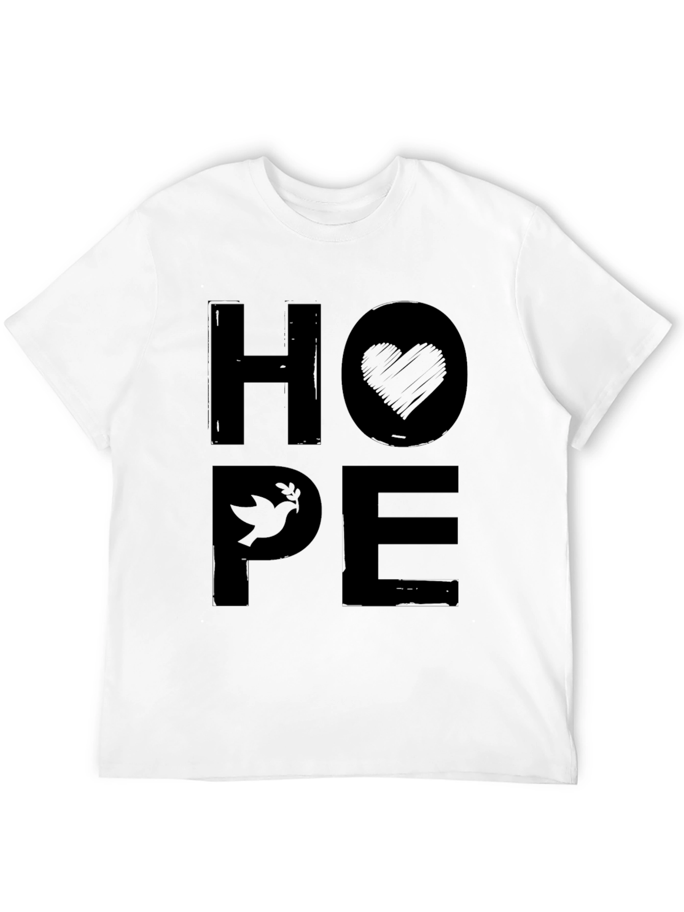 Hope Graphic Print Crew Neck T-Shirt