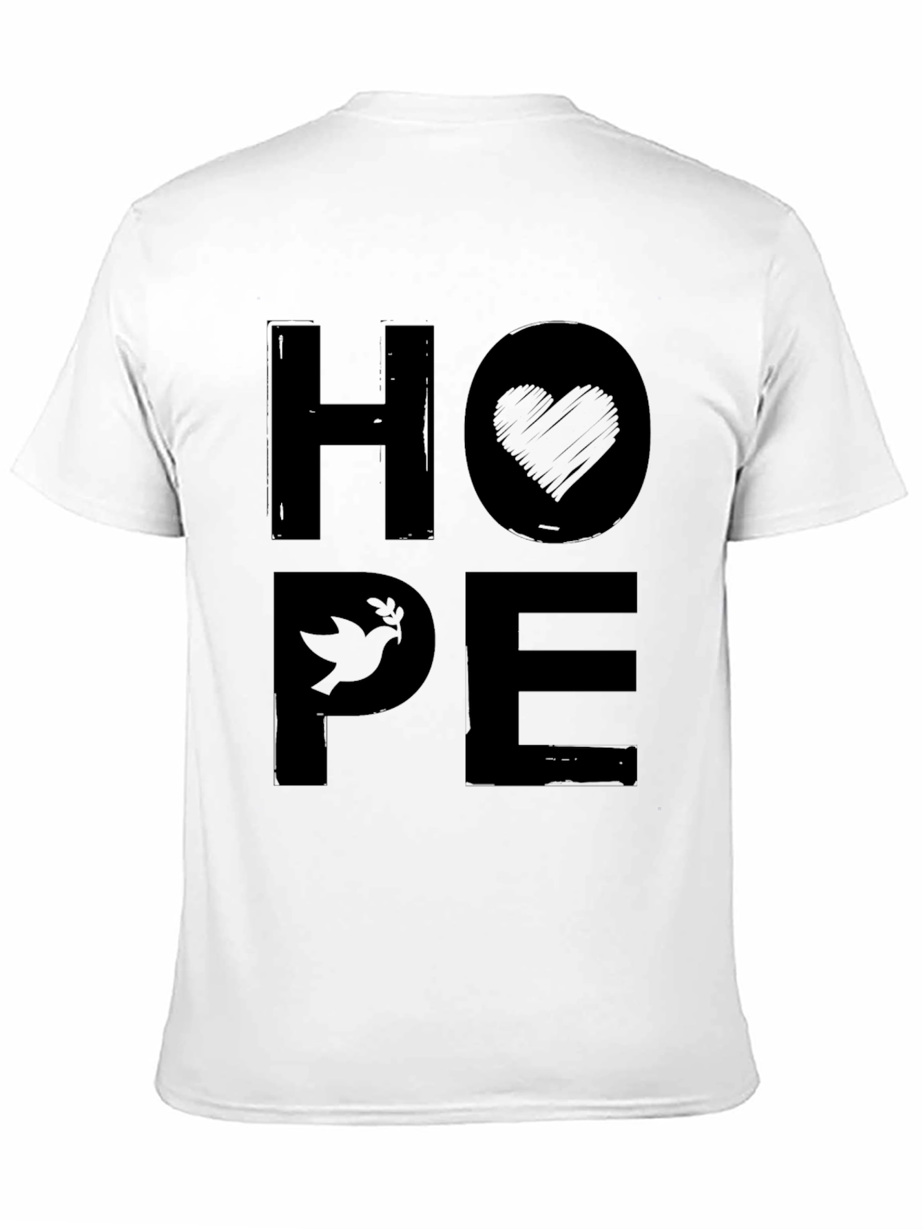 Hope Graphic Print Crew Neck T-Shirt