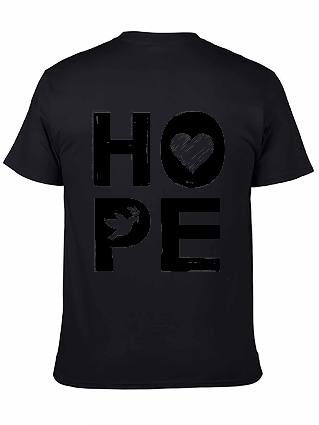 Hope Graphic Print Crew Neck T-Shirt