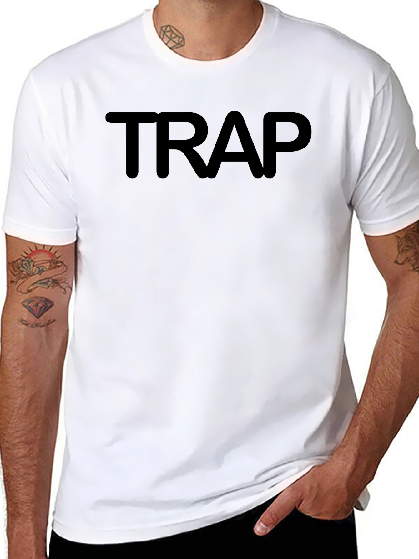 TRAP Bold Graphic Tee - Black