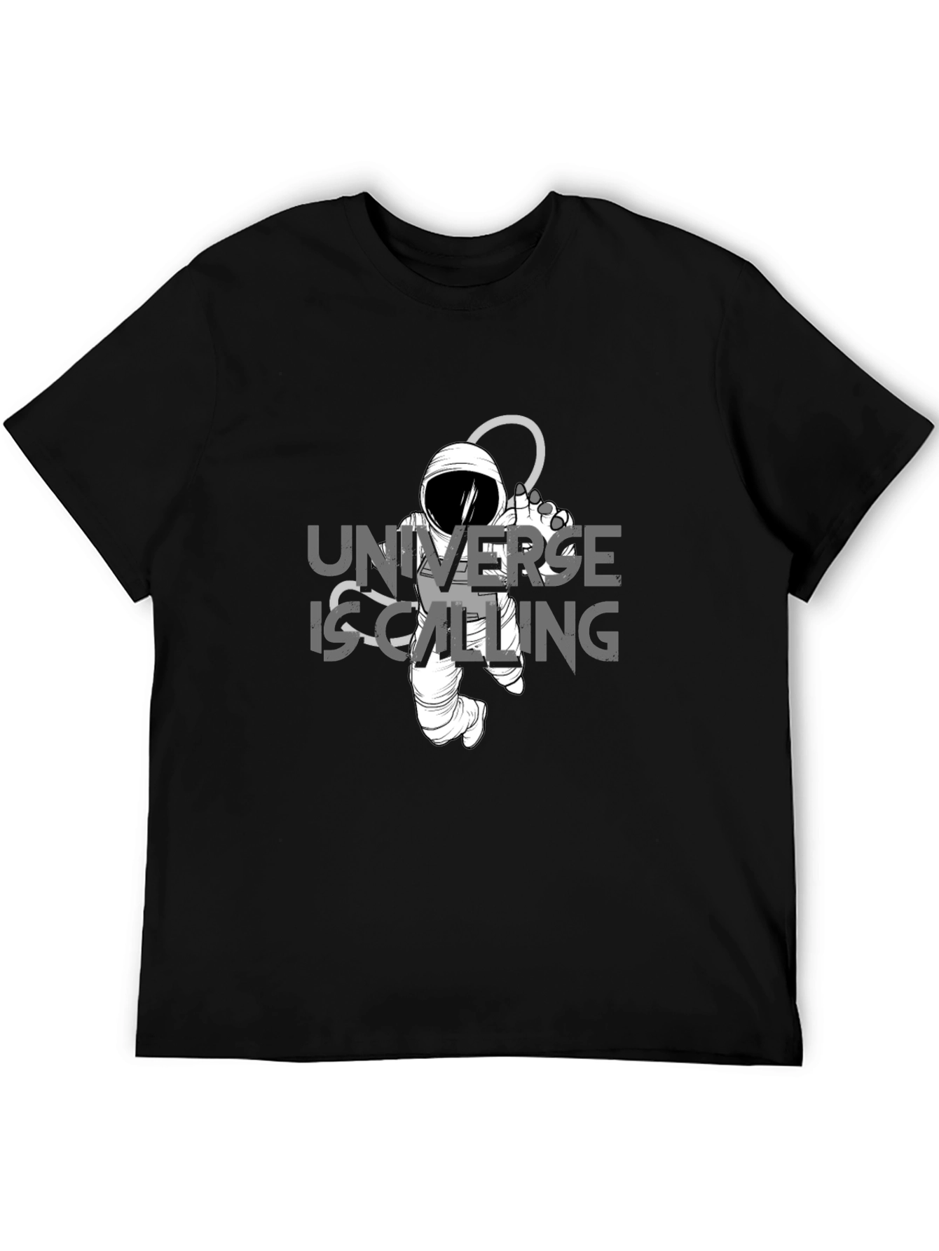 Universe is Calling Black T-Shirt