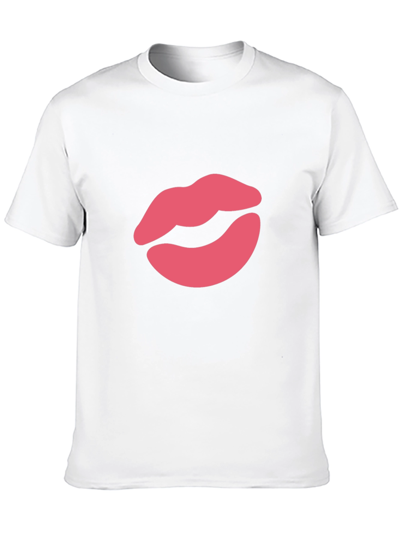 Kiss Lips Graphic Tee - Stylish Crewneck T-Shirt