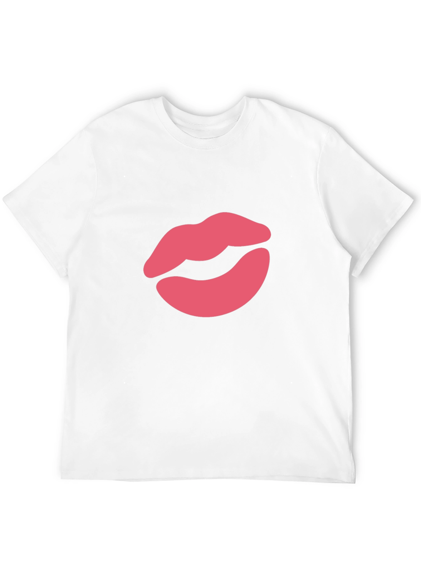 Kiss Lips Graphic Tee - Stylish Crewneck T-Shirt