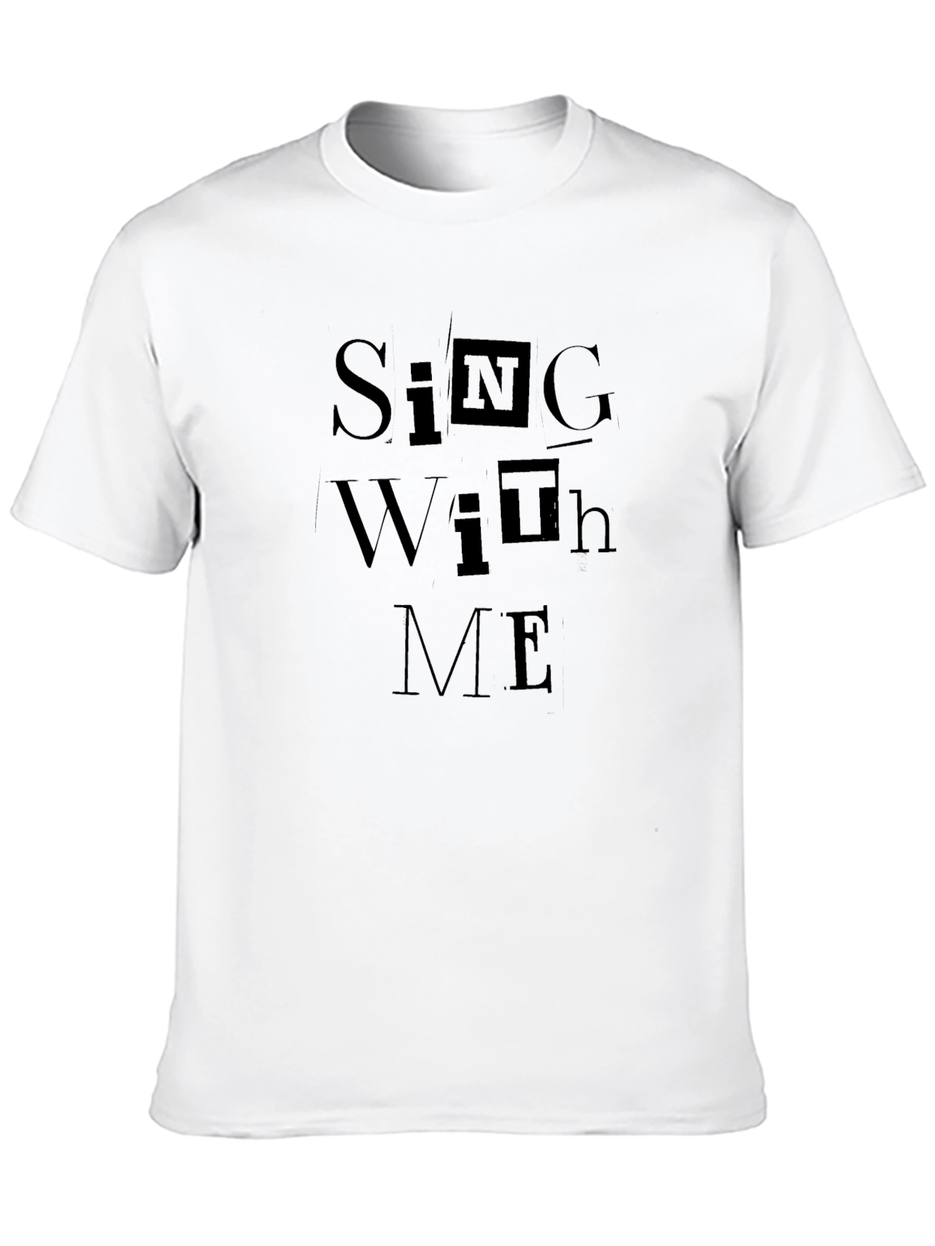 Sing With Me Graphic Black T-Shirt