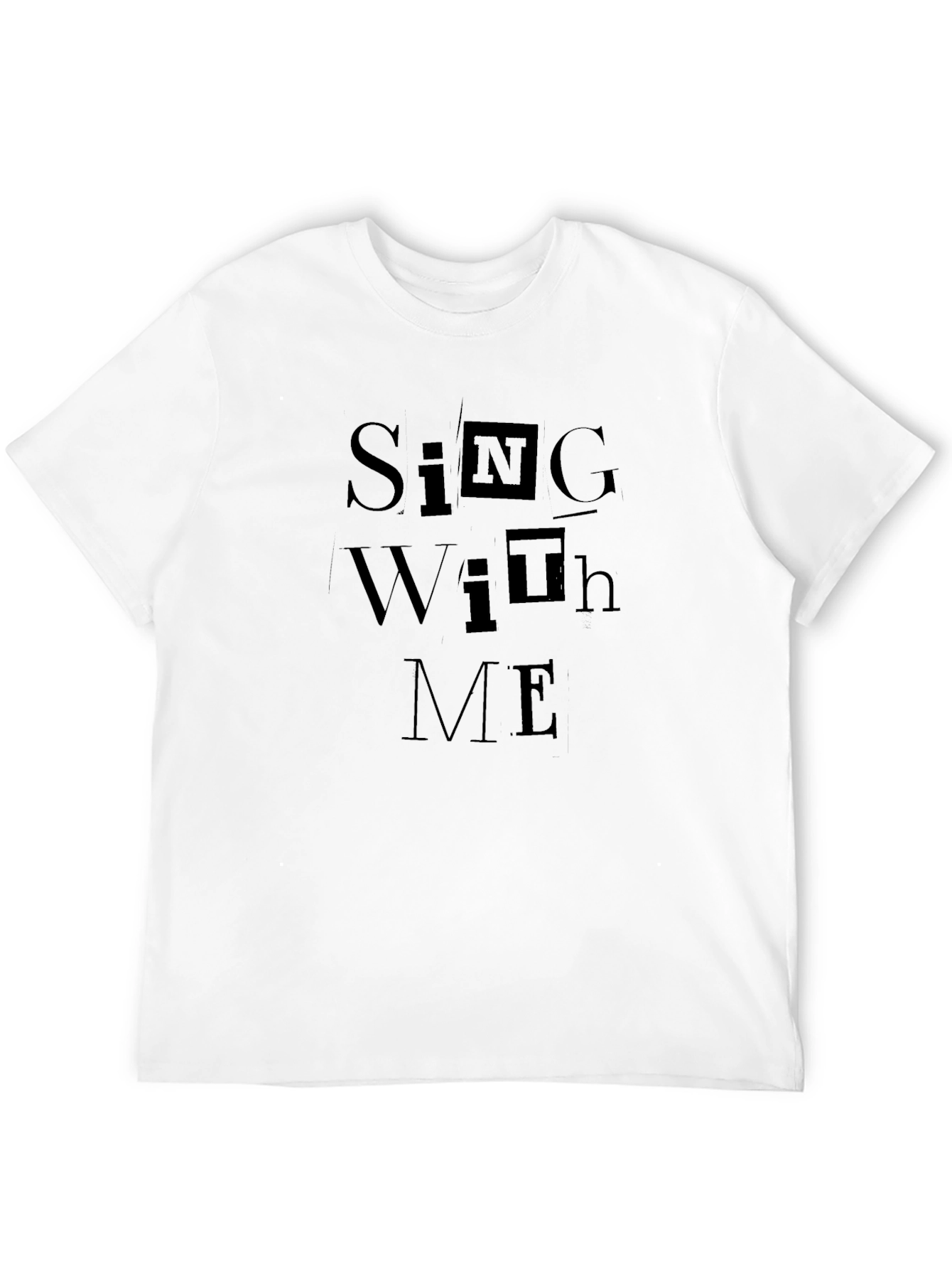 Sing With Me Graphic Black T-Shirt