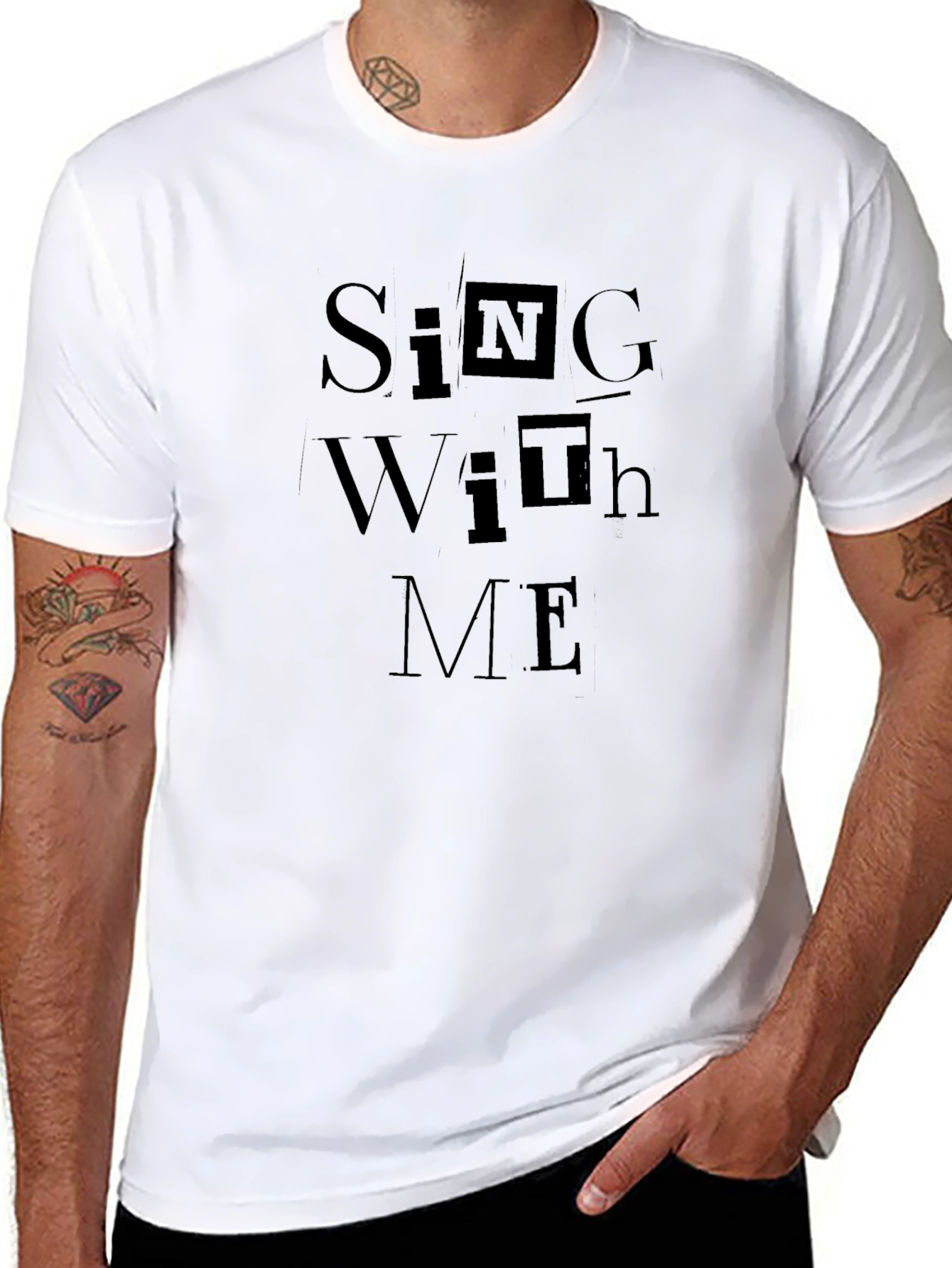 Sing With Me Graphic Black T-Shirt
