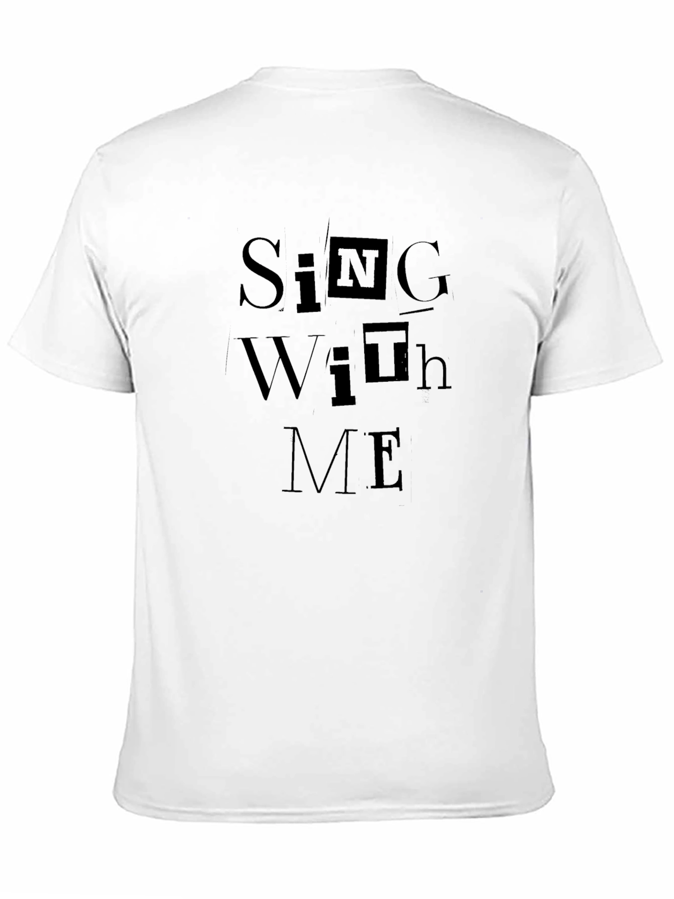 Sing With Me Graphic Black T-Shirt