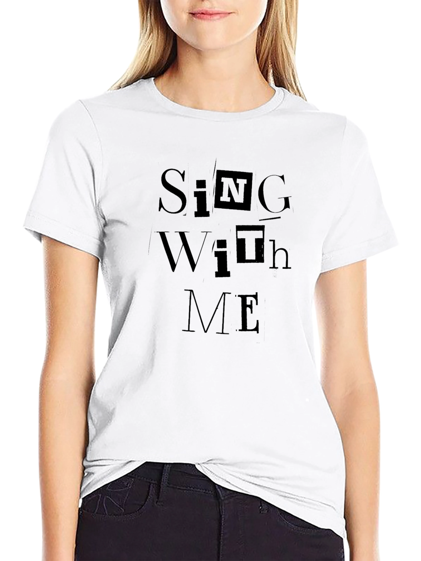 Sing With Me Graphic Black T-Shirt
