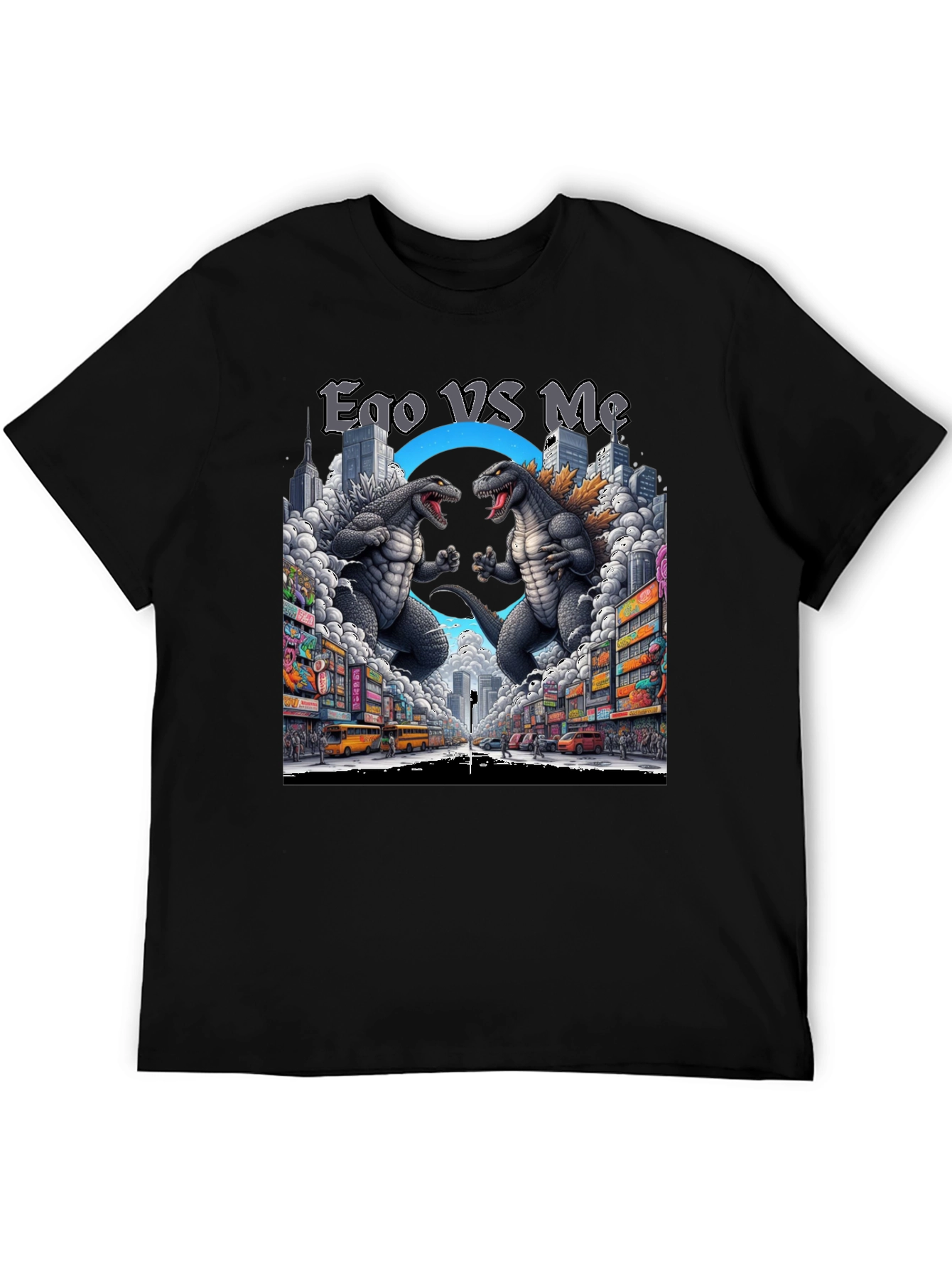 Ego VS Me Godzilla T-Shirt
