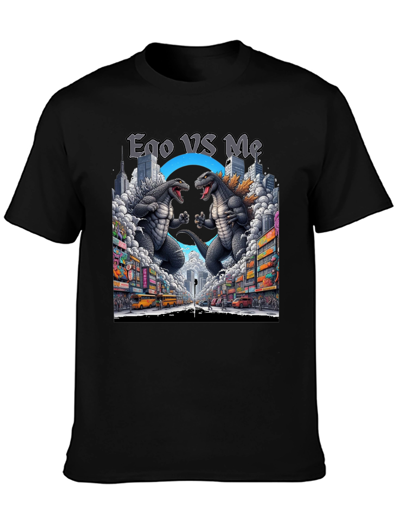 Ego VS Me Godzilla T-Shirt