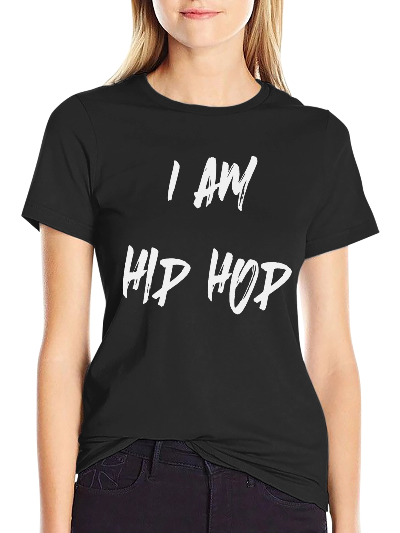 I AM HIP HOP Black Graphic Tee