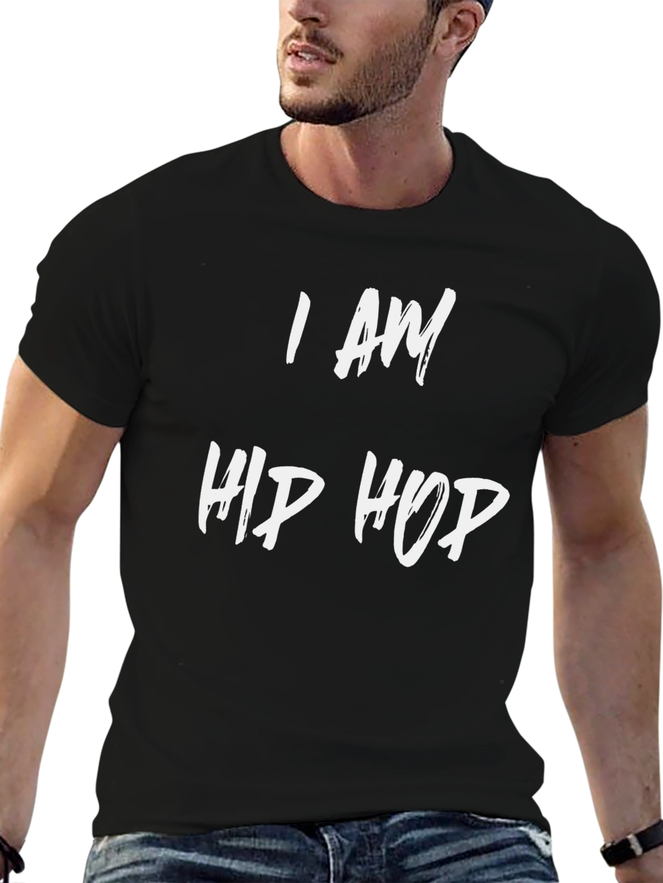 I AM HIP HOP Black Graphic Tee