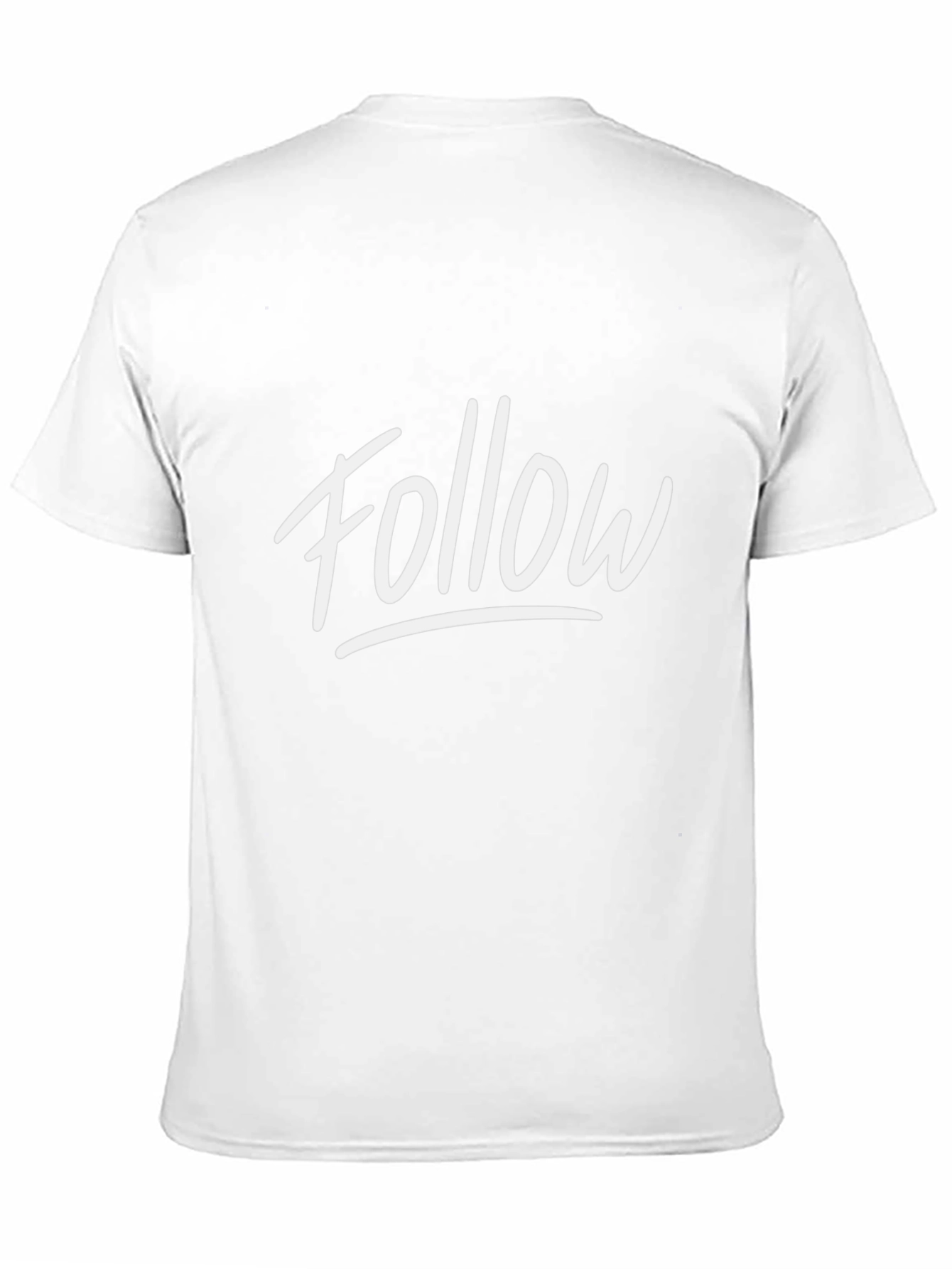 Follow Graphic Print Black T-Shirt