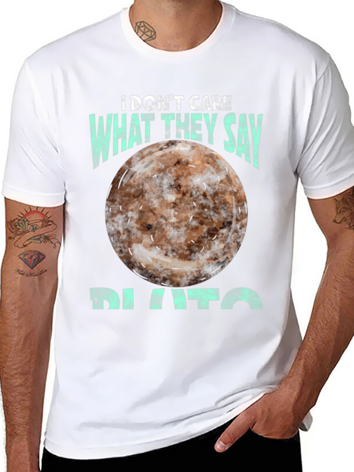I Dont Care What They Say Pluto T-Shirt