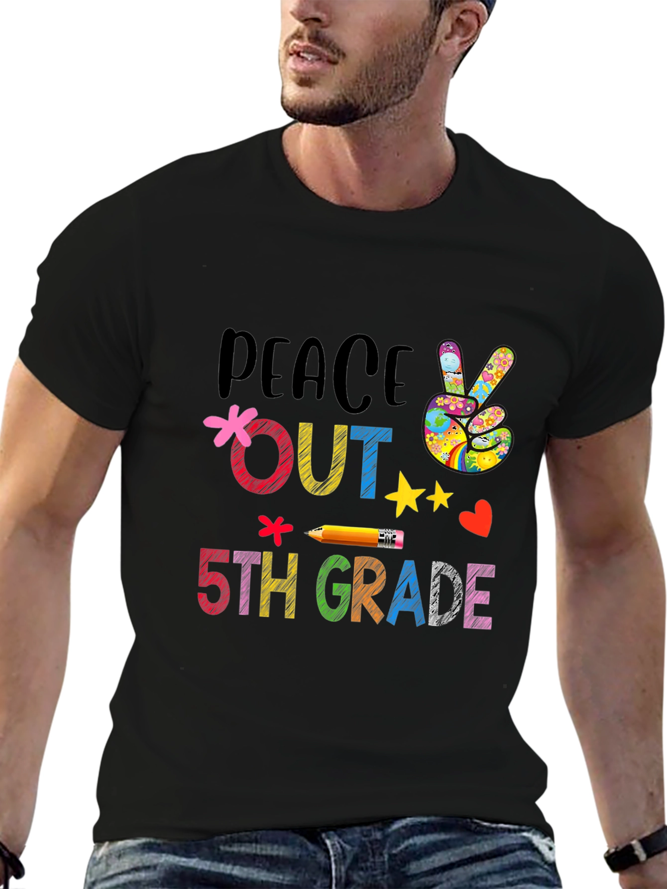 Peace Out 5th Grade T-Shirt
