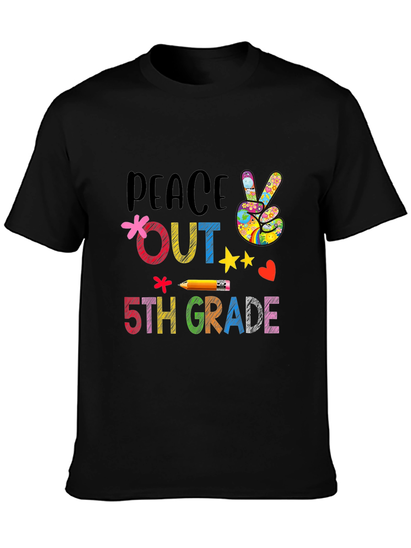 Peace Out 5th Grade T-Shirt