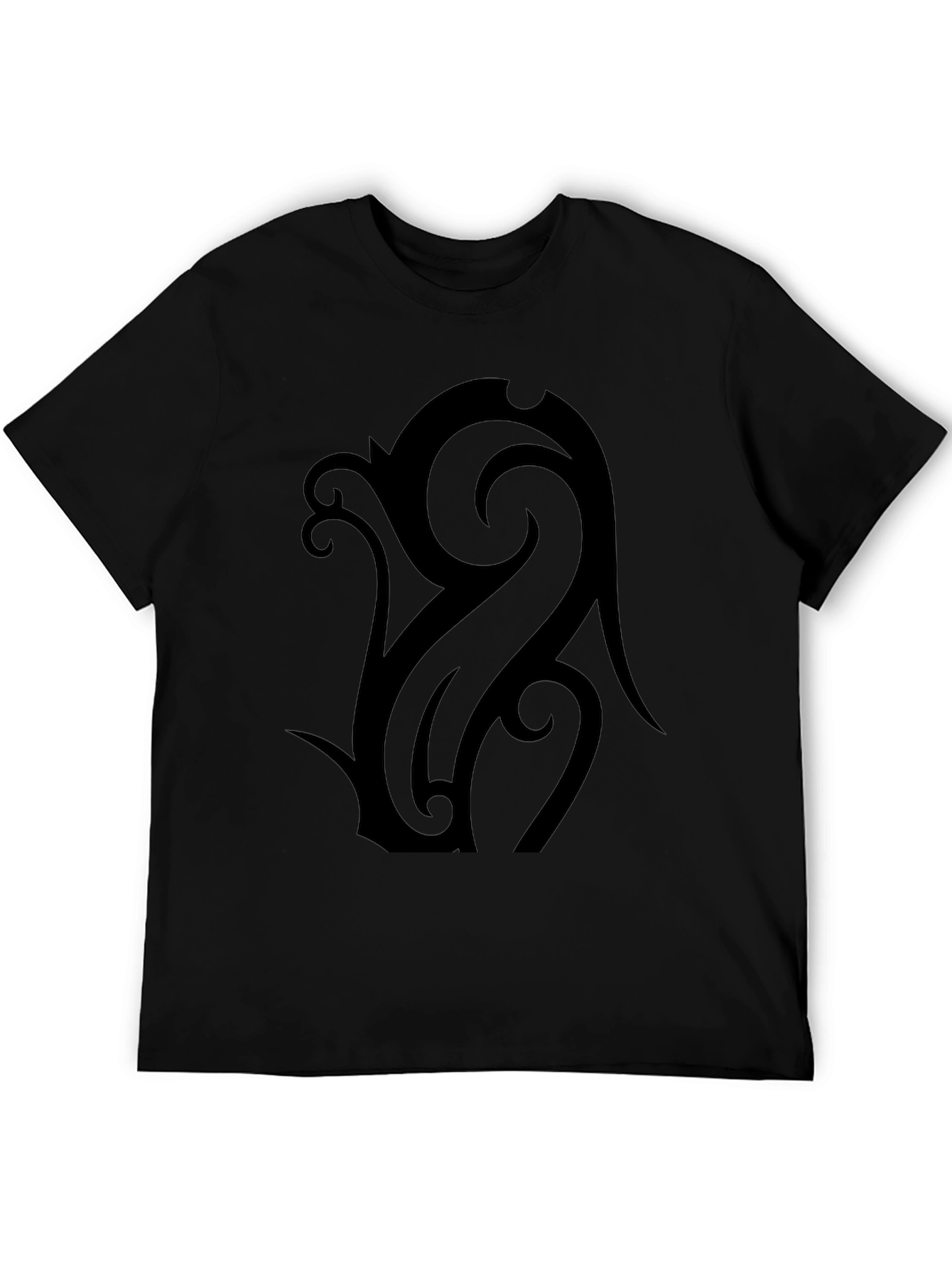 Tribal Pattern Black T-Shirt - Unique Design Tee