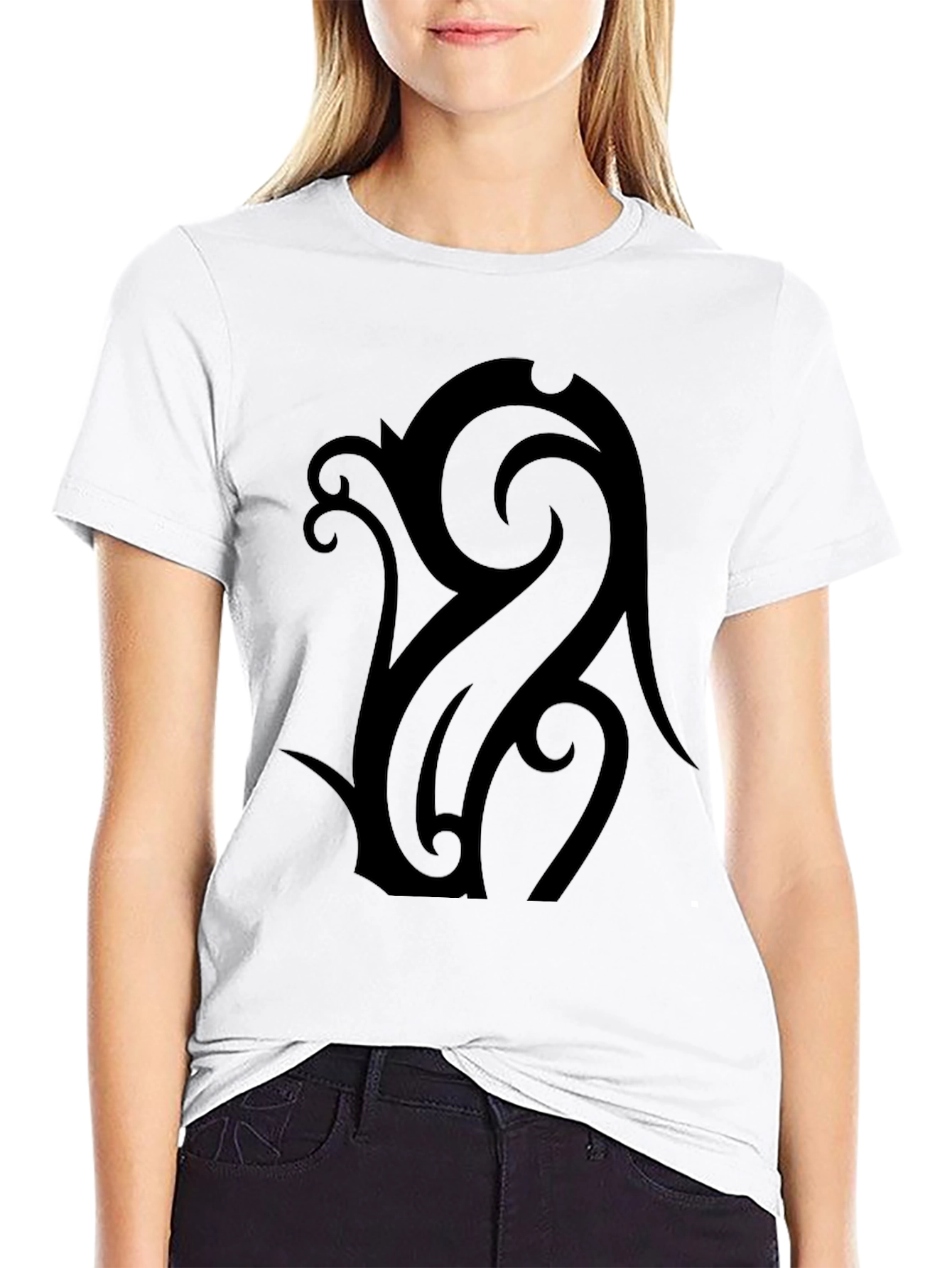 Tribal Pattern Black T-Shirt - Unique Design Tee