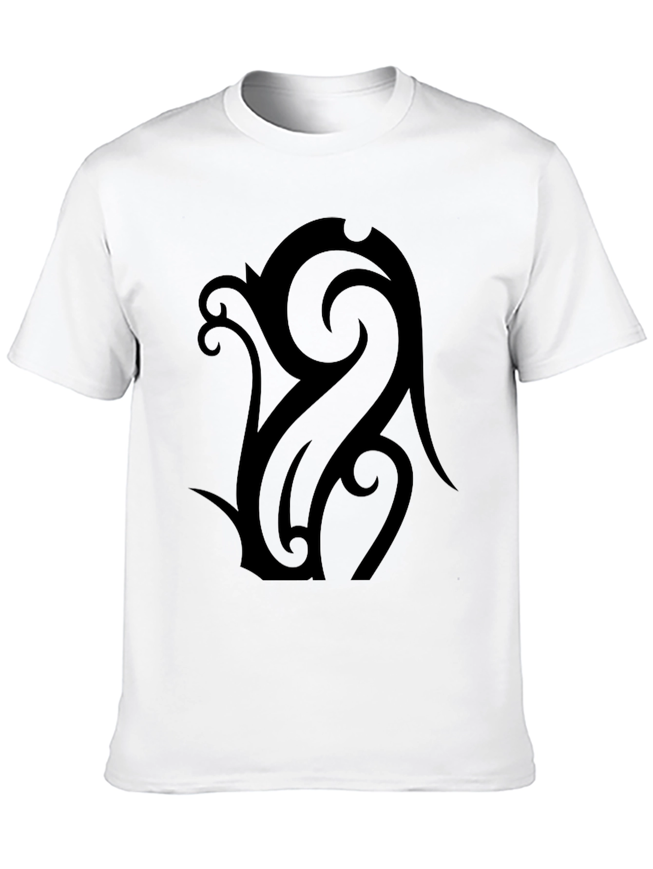 Tribal Pattern Black T-Shirt - Unique Design Tee
