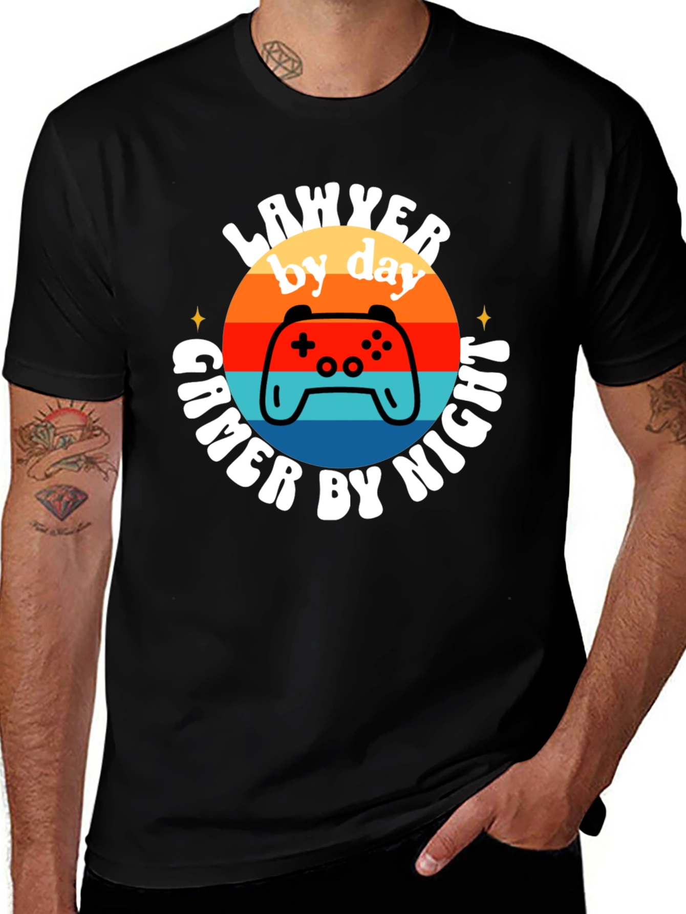 Lawyer by Day Gamer by Night T-Shirt
