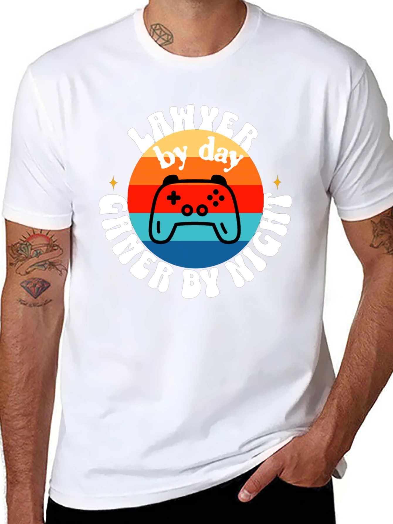 Lawyer by Day Gamer by Night T-Shirt