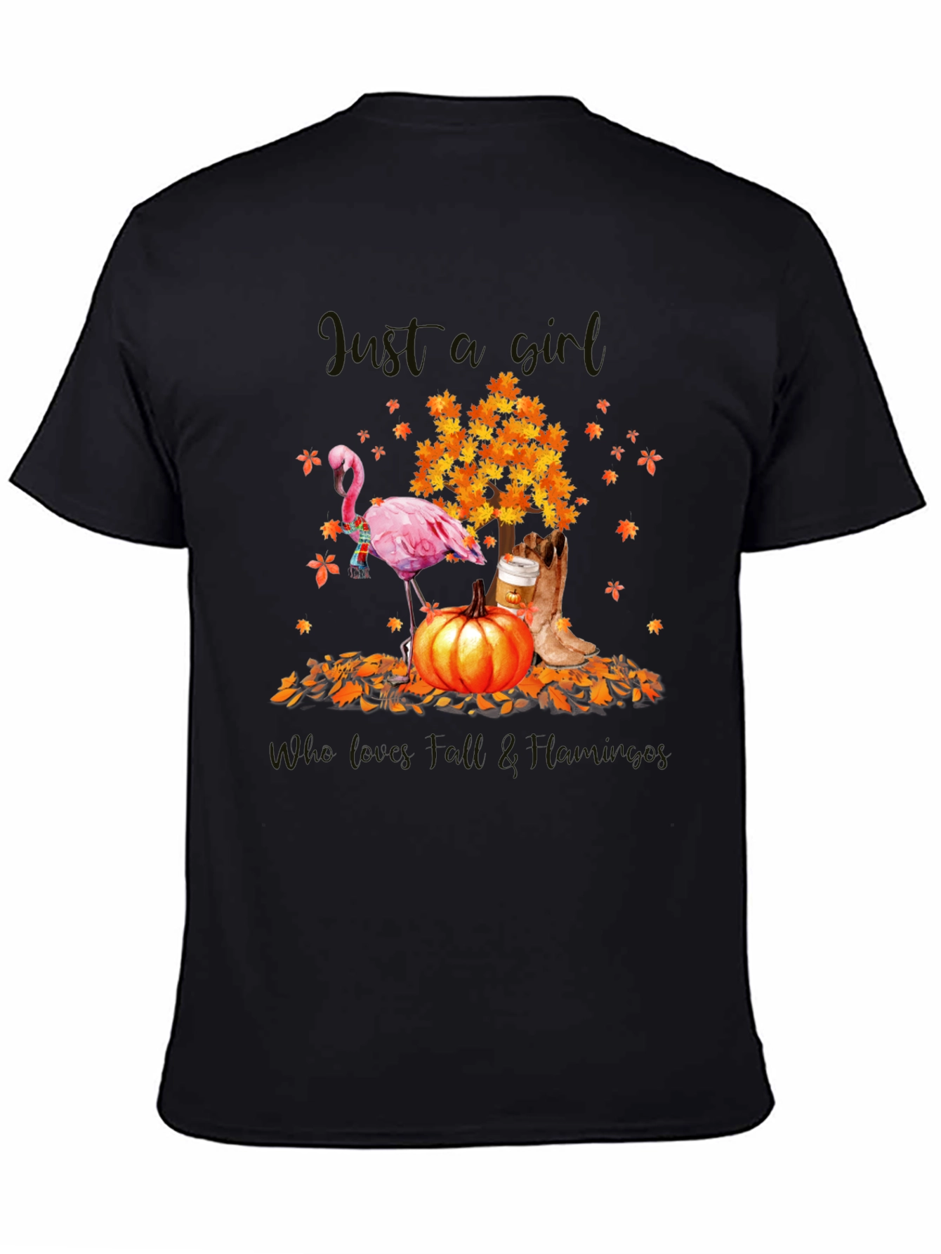 Fall Flamingo Graphic Tee