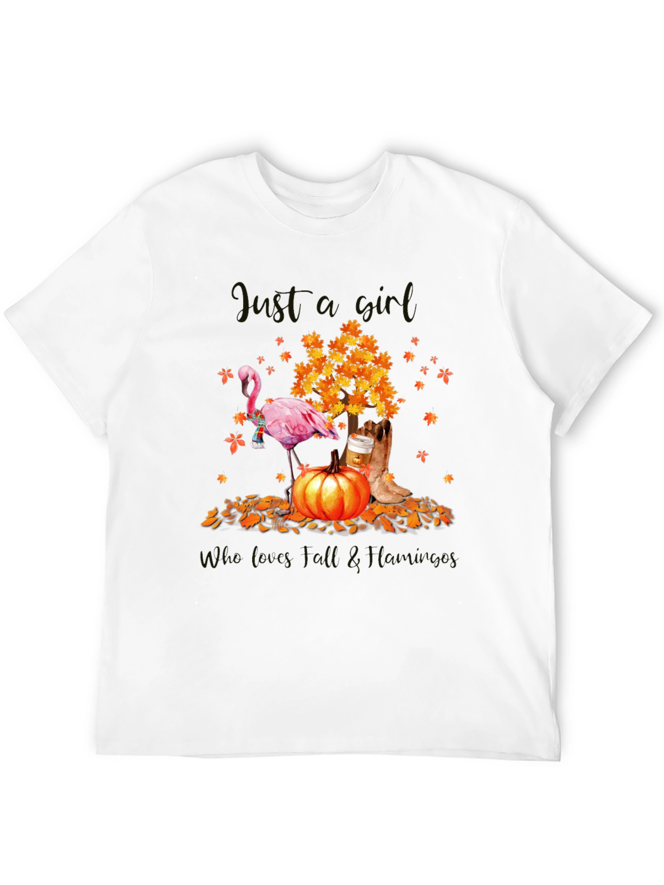 Fall Flamingo Graphic Tee