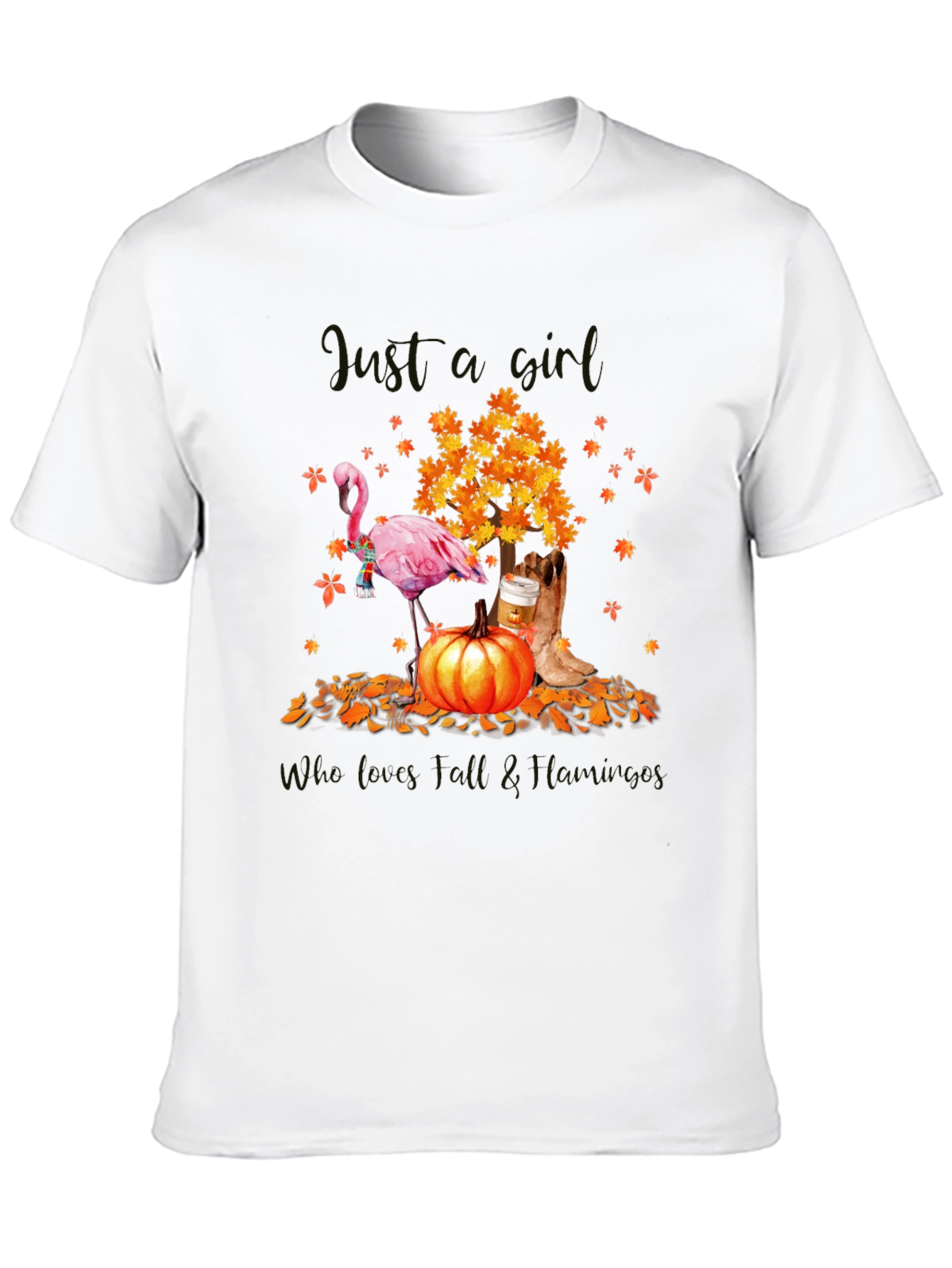 Fall Flamingo Graphic Tee