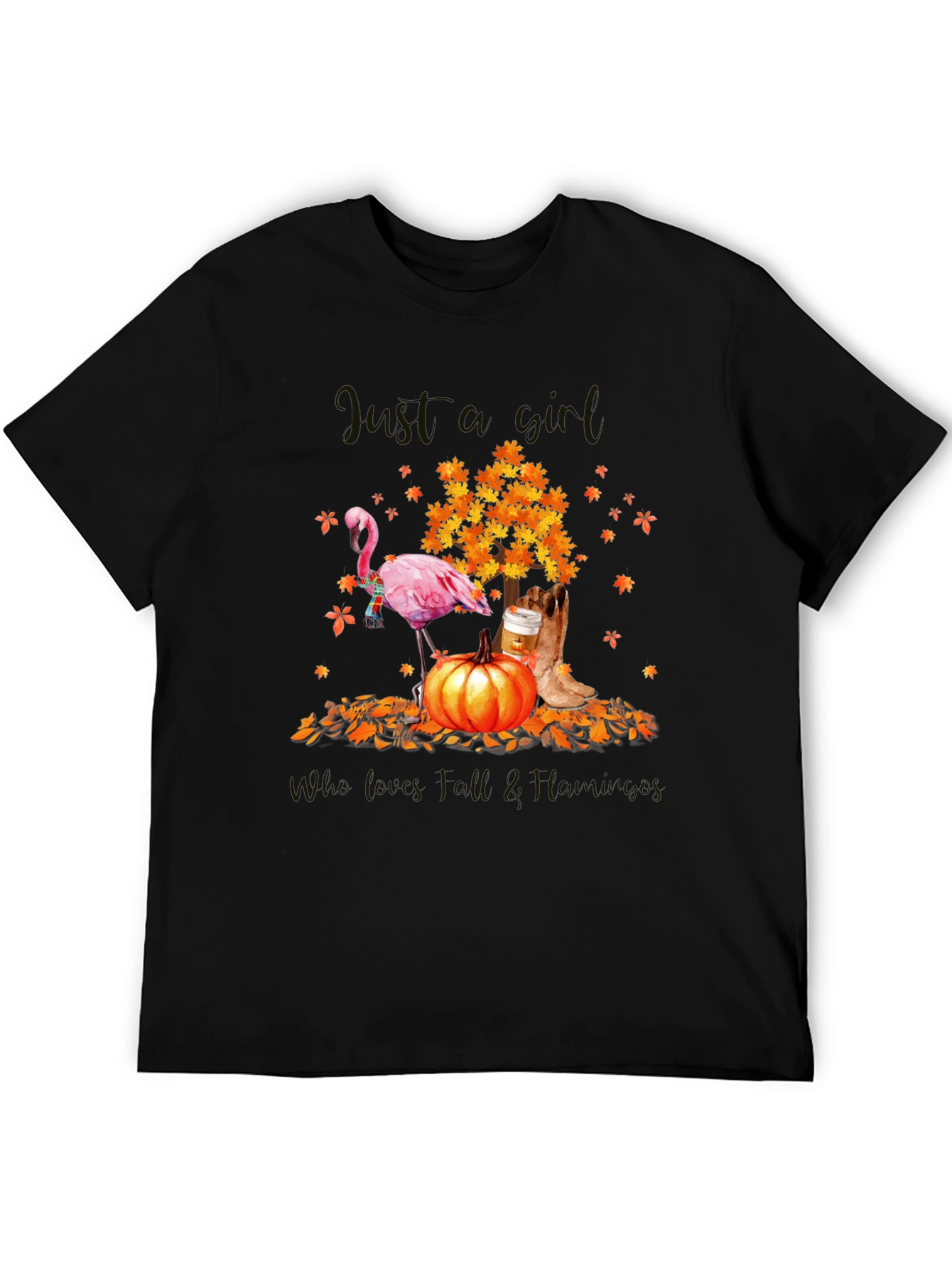 Fall Flamingo Graphic Tee