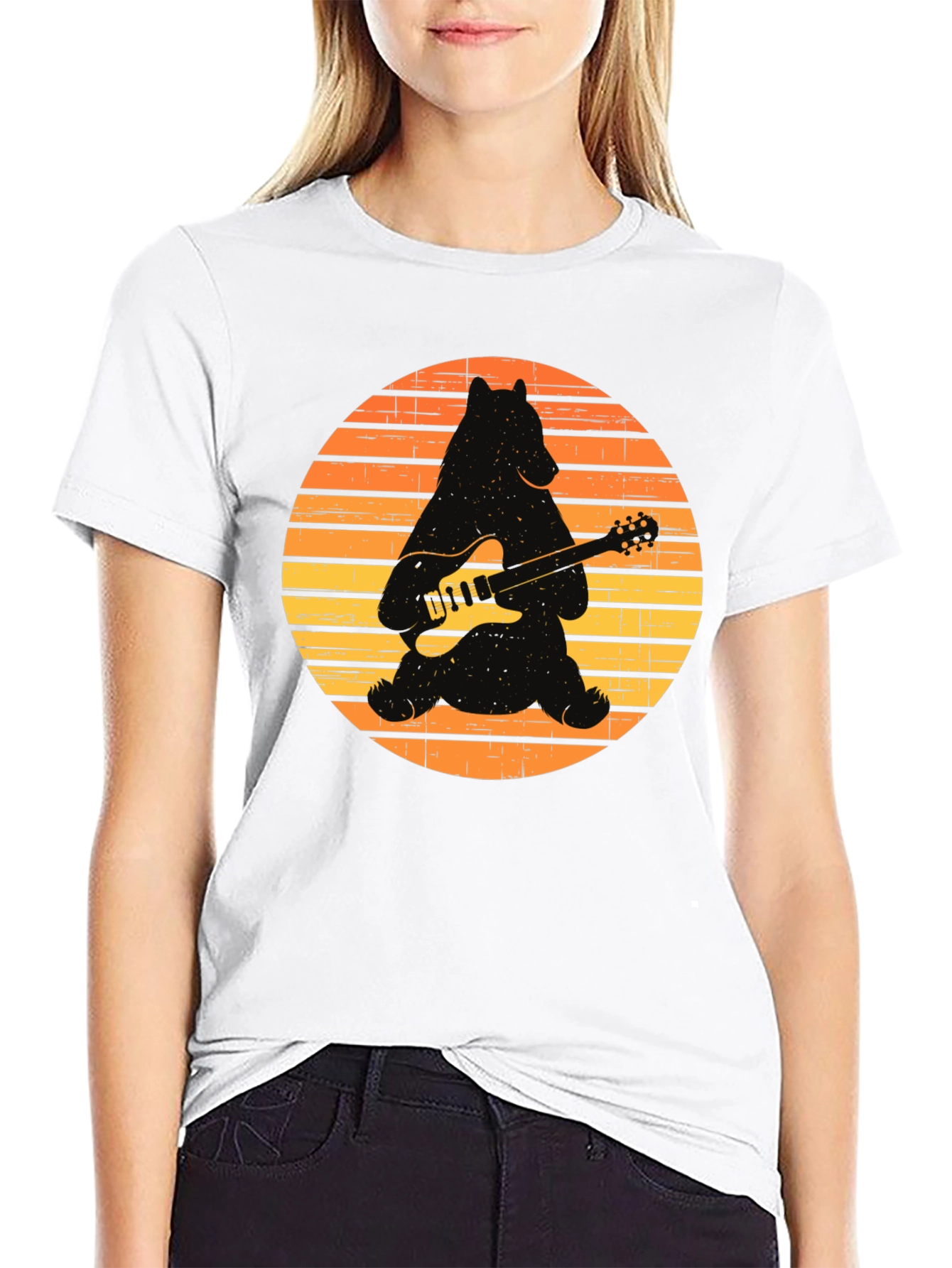 Cool Bear Guitar Player T-Shirt