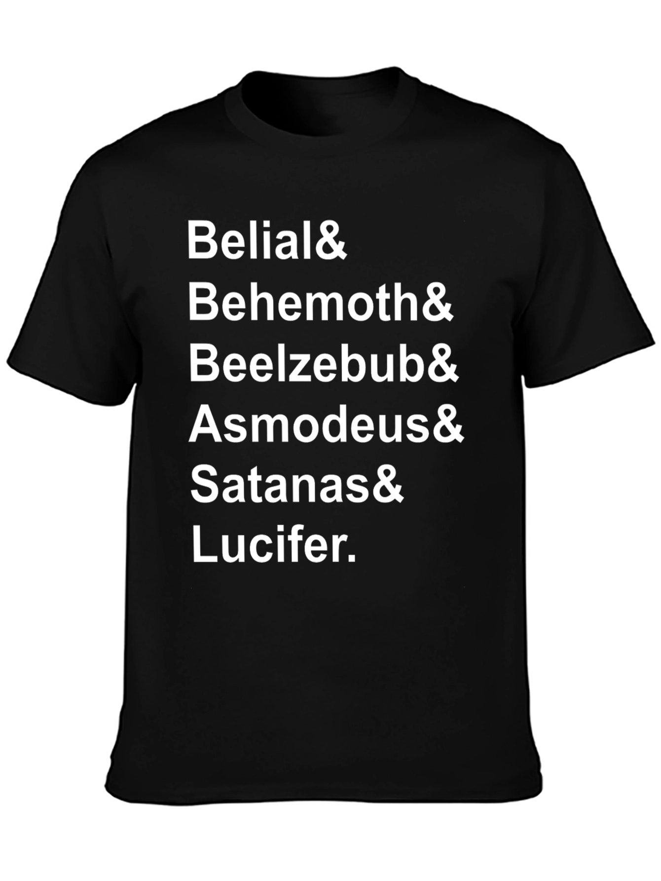 Belial & Behemoth T-Shirt - Satanic Names