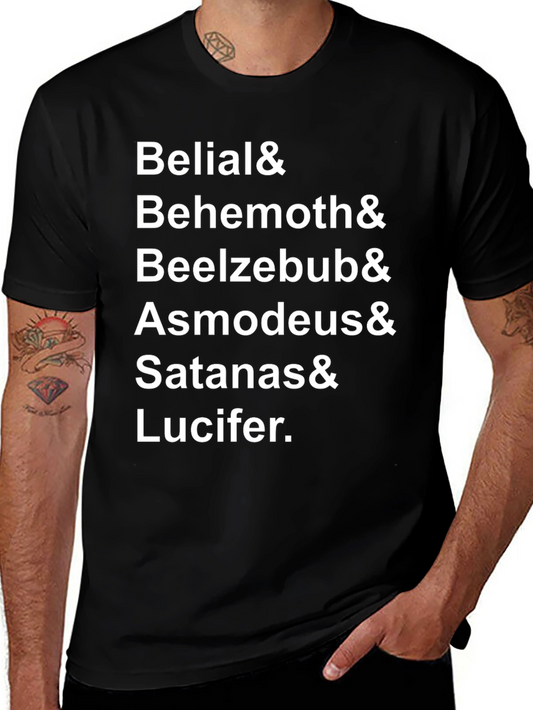 Belial & Behemoth T-Shirt - Satanic Names
