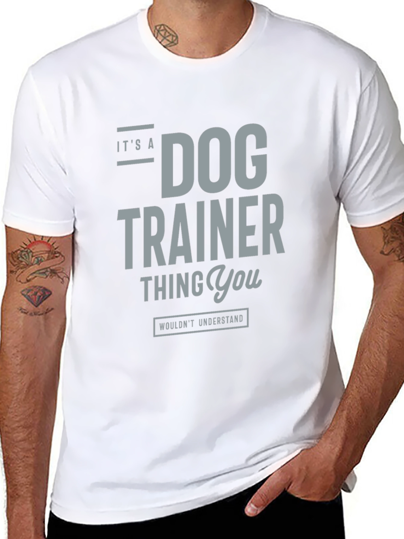 Dog Trainer Thing T-Shirt – Funny Dog Trainer Graphic Tee Gift