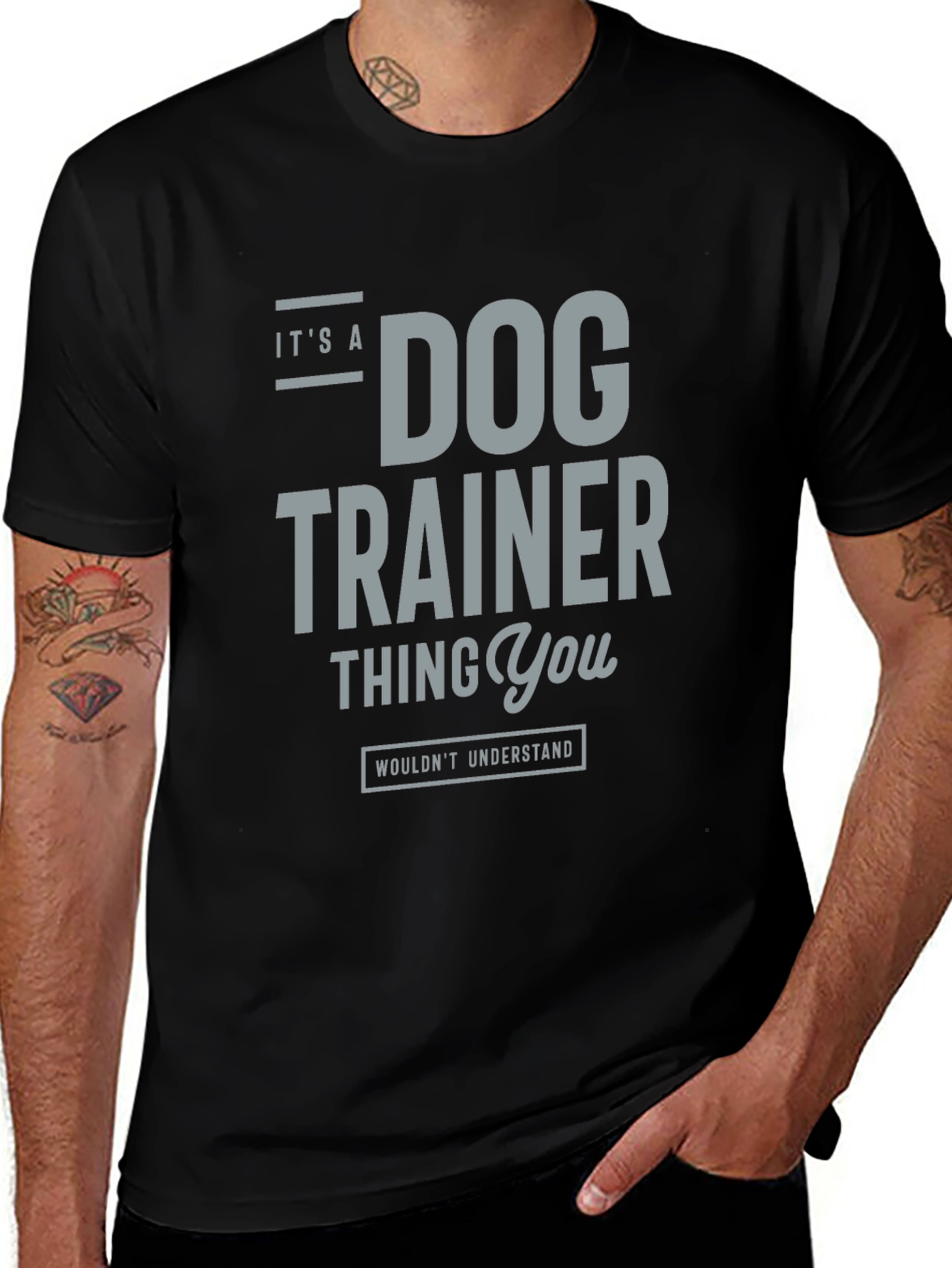 Dog Trainer Thing T-Shirt – Funny Dog Trainer Graphic Tee Gift