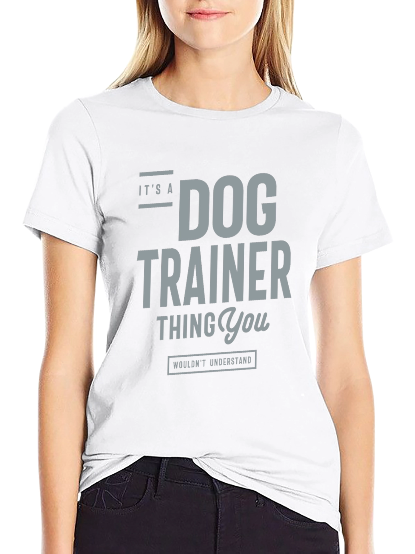 Dog Trainer Thing T-Shirt – Funny Dog Trainer Graphic Tee Gift
