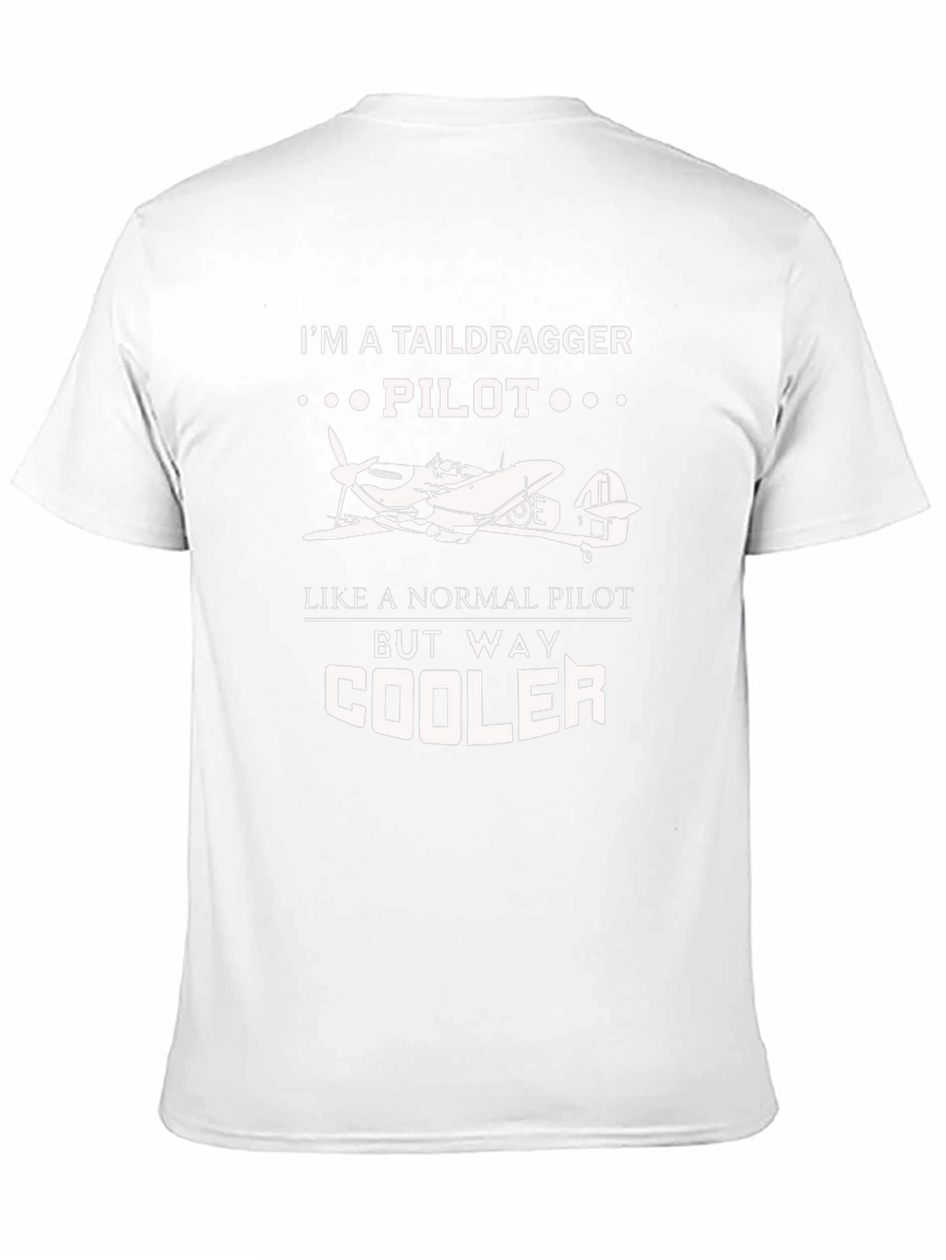 Taildragger Pilot Black T-Shirt - Aviation Gift
