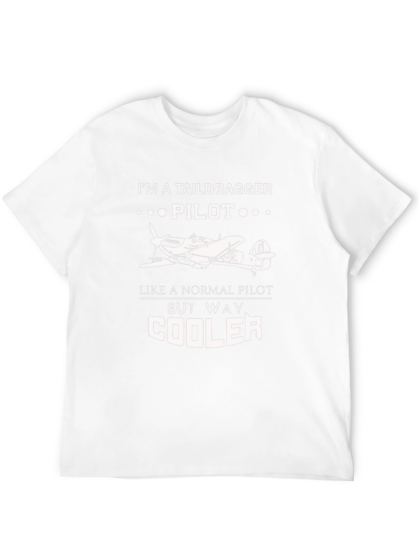 Taildragger Pilot Black T-Shirt - Aviation Gift