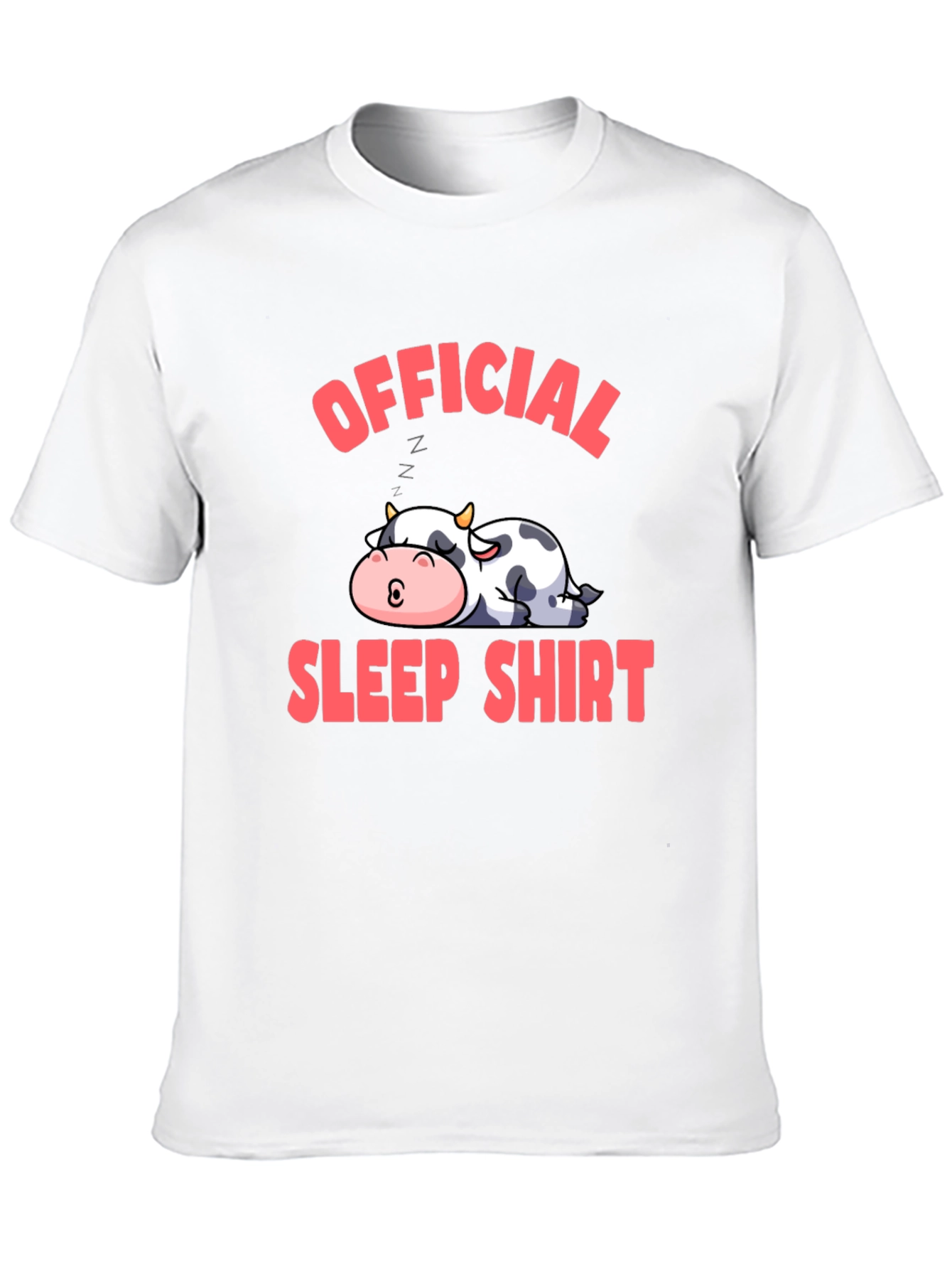 Official Sleep Shirt Cow Graphic Tee