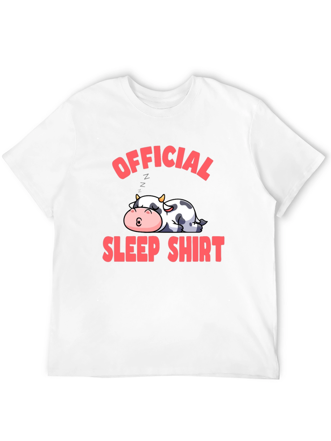 Official Sleep Shirt Cow Graphic Tee