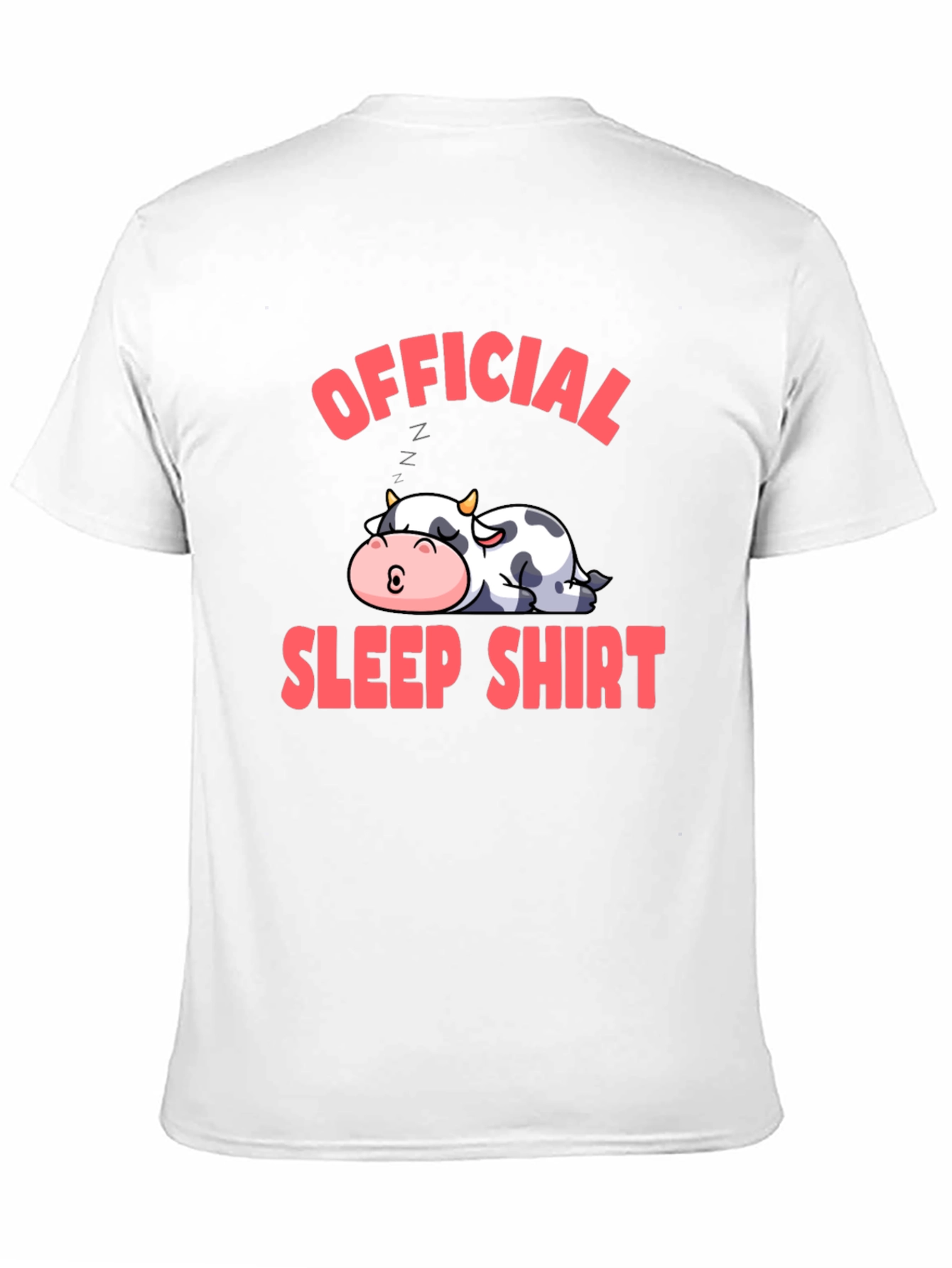 Official Sleep Shirt Cow Graphic Tee