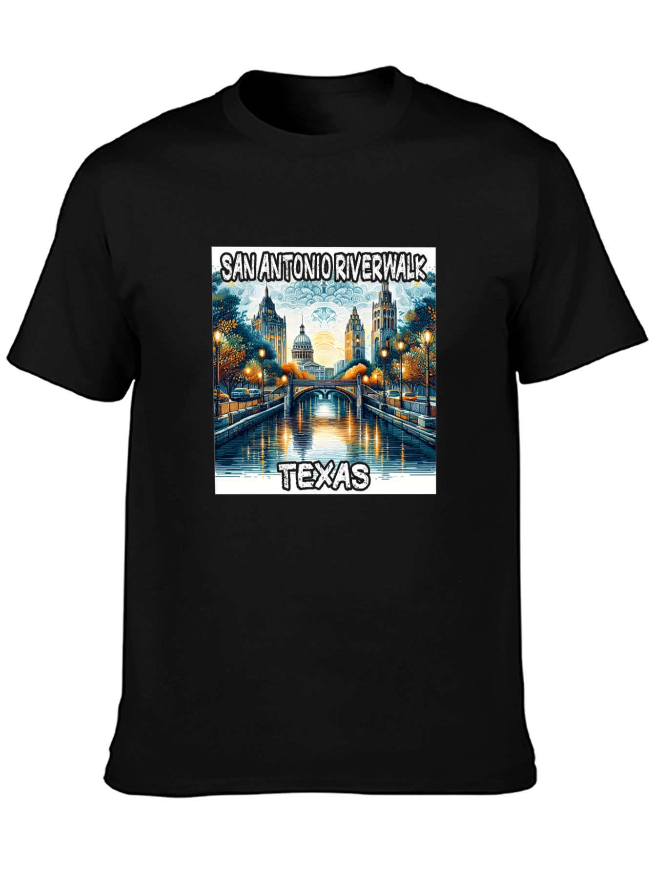 San Antonio Riverwalk Texas Graphic Tee