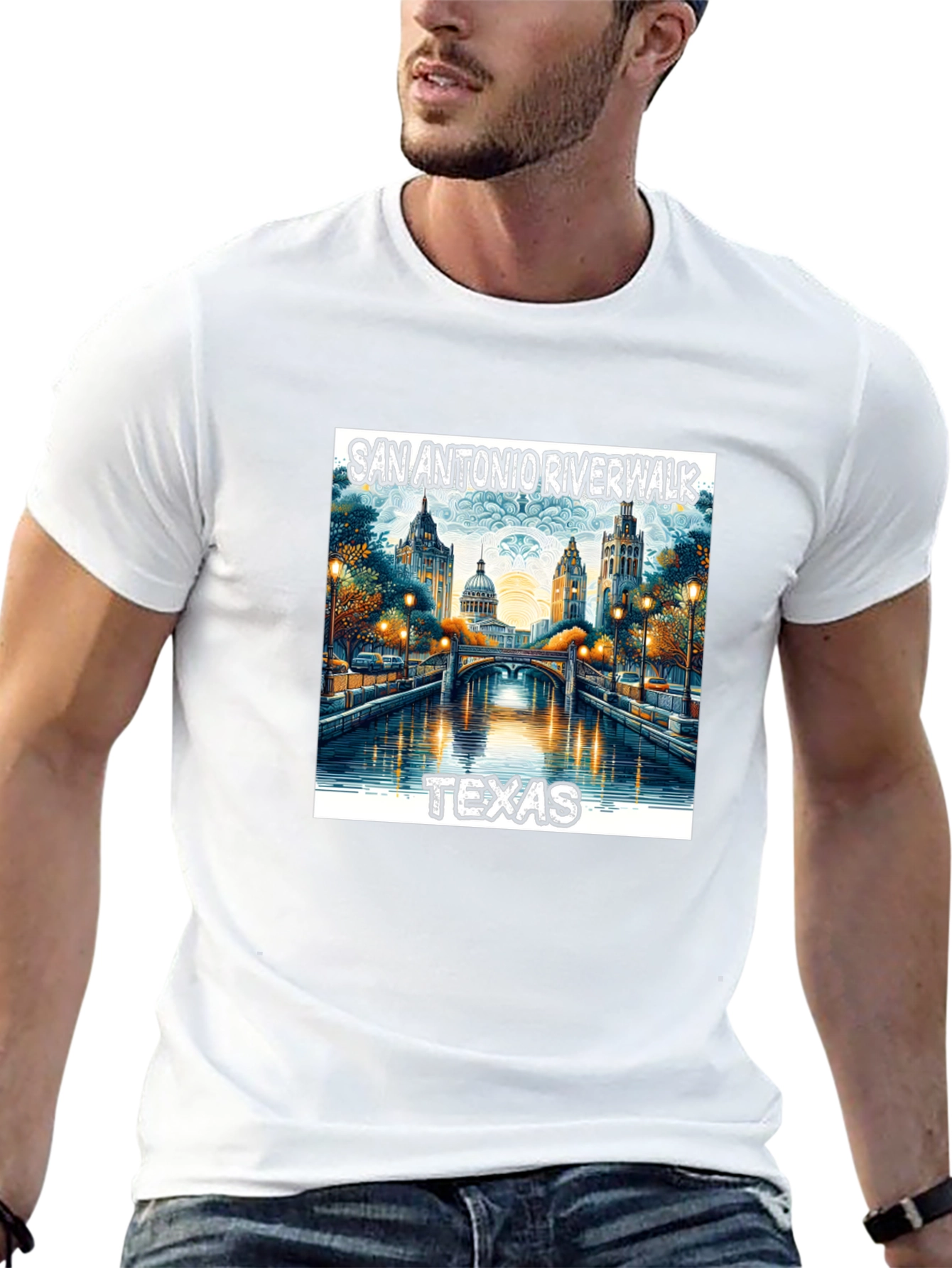 San Antonio Riverwalk Texas Graphic Tee