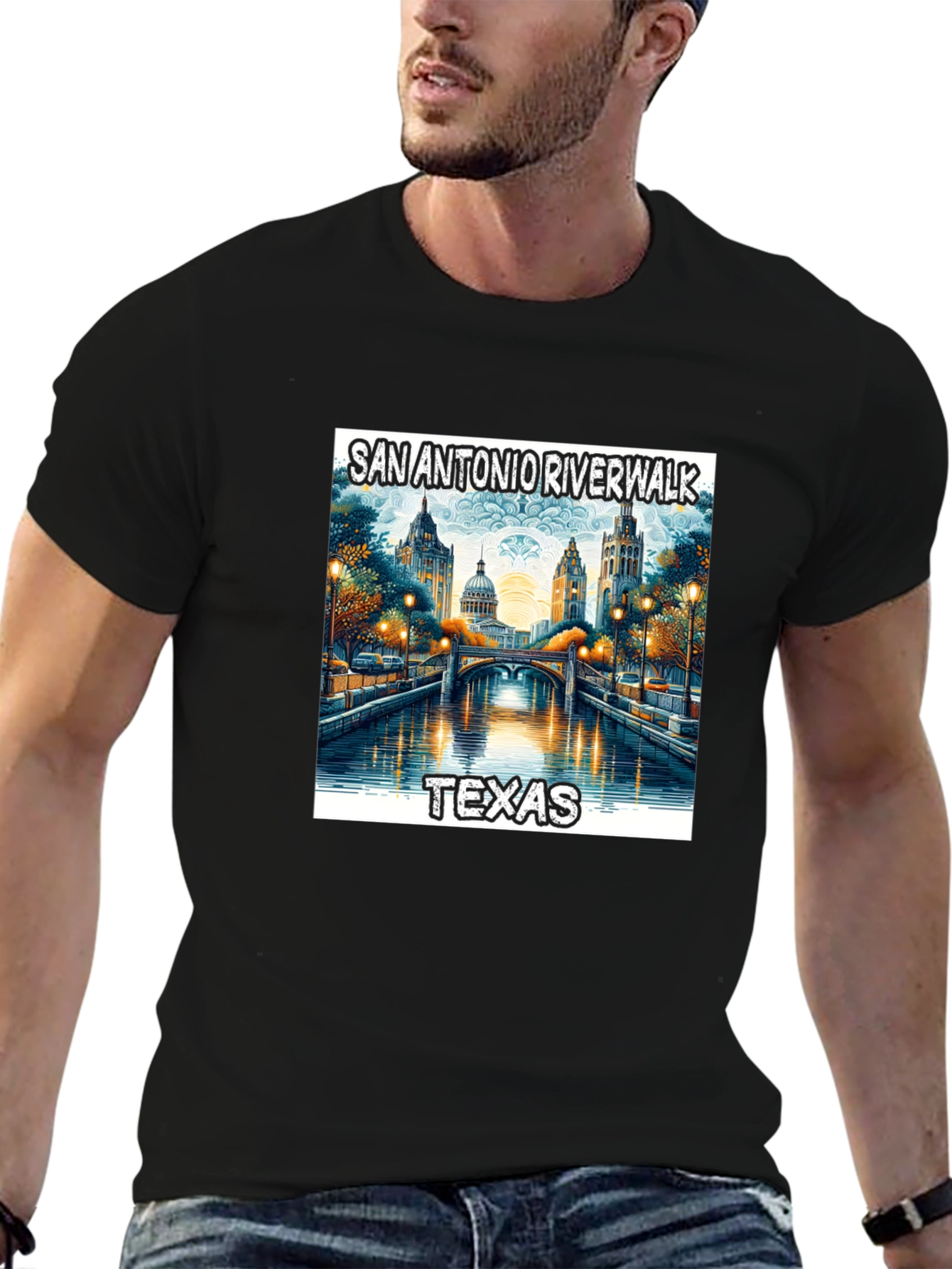 San Antonio Riverwalk Texas Graphic Tee
