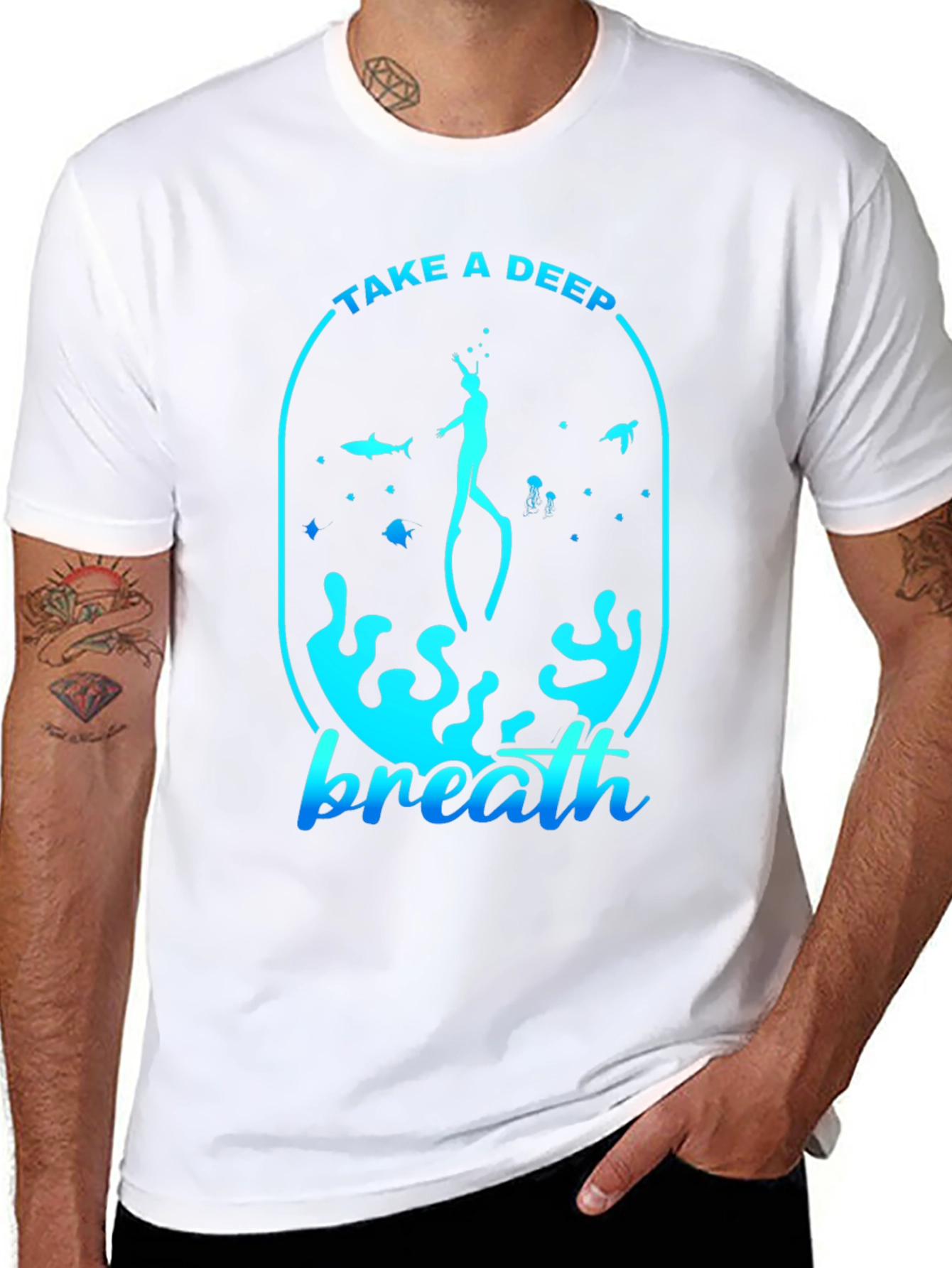 Deep Breath Scuba Diving T-Shirt
