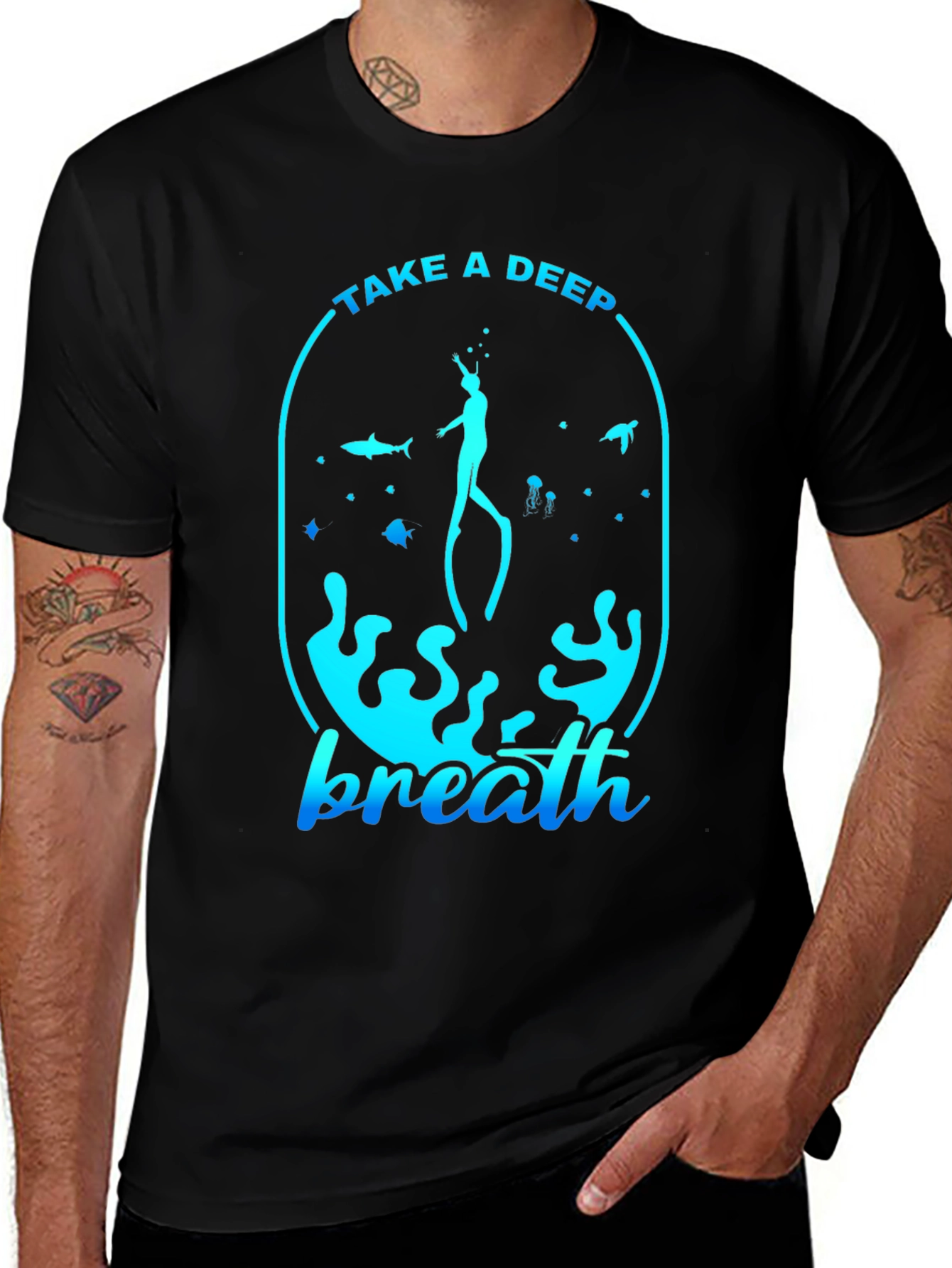 Deep Breath Scuba Diving T-Shirt